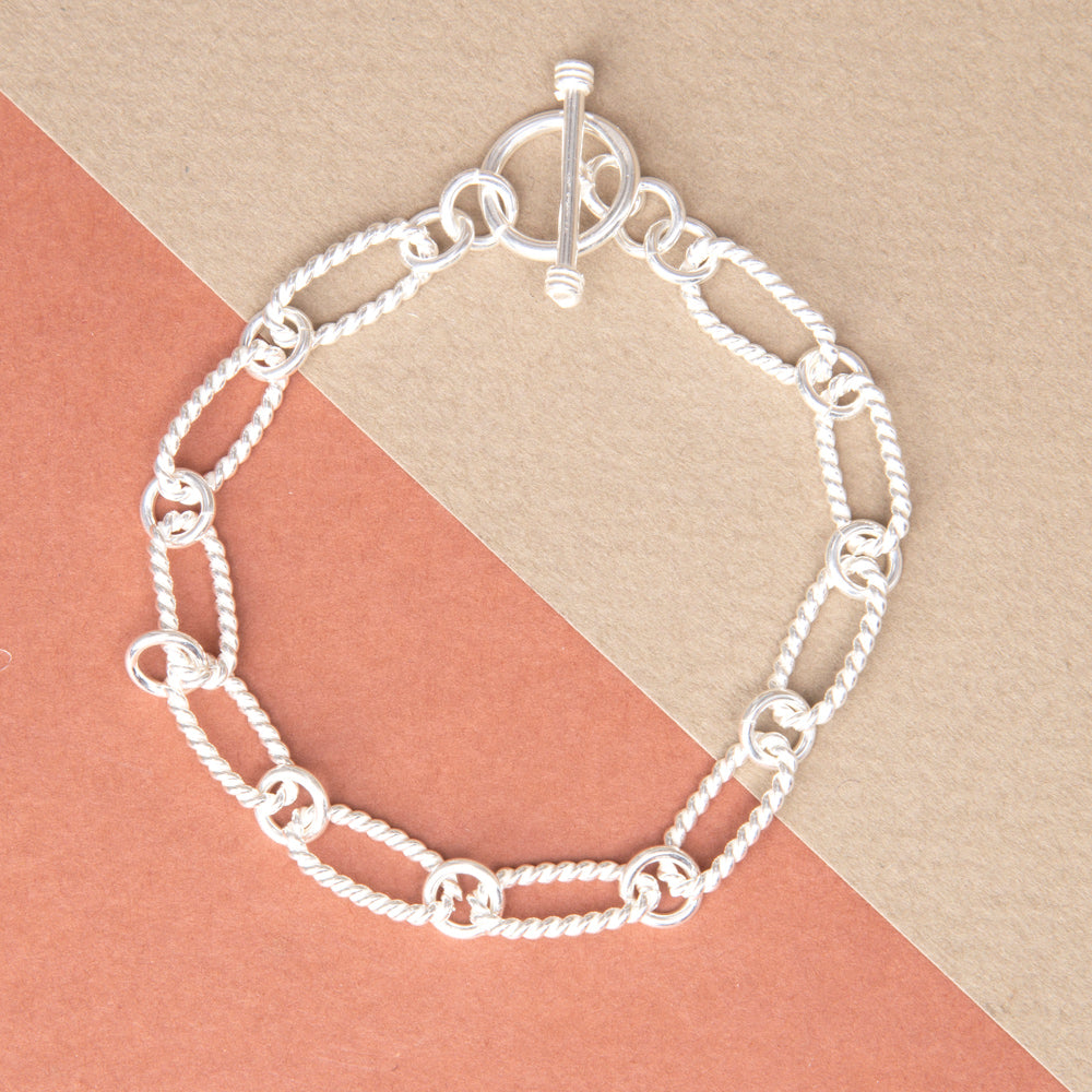Sterling Silver Torsal Bracelet