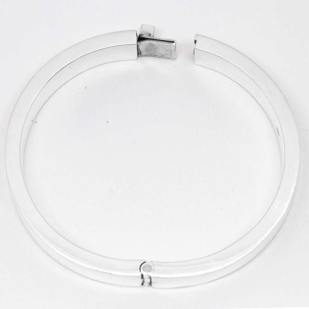 Sterling Silver Clásico Round Bangle