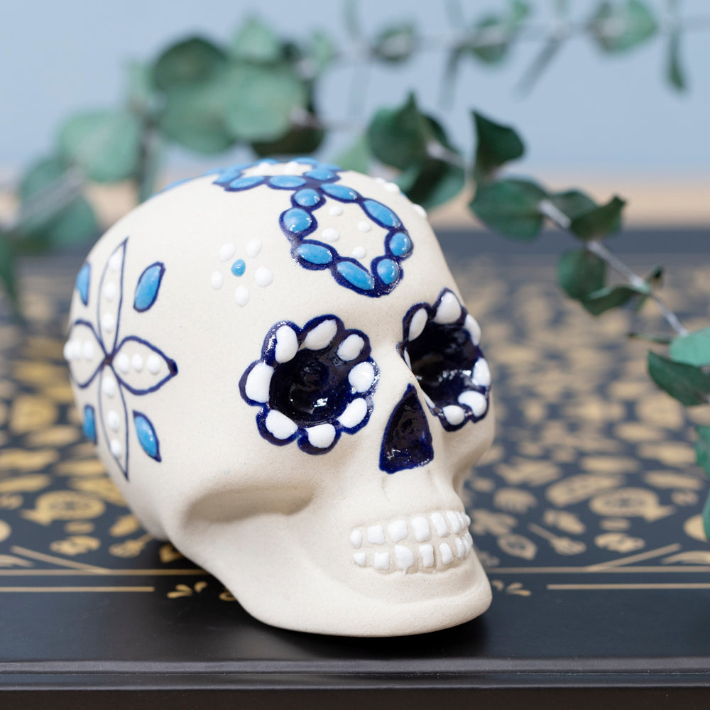 Hand-Painted Ceramic Sugar Skull | Lolo Mexican Mercadito