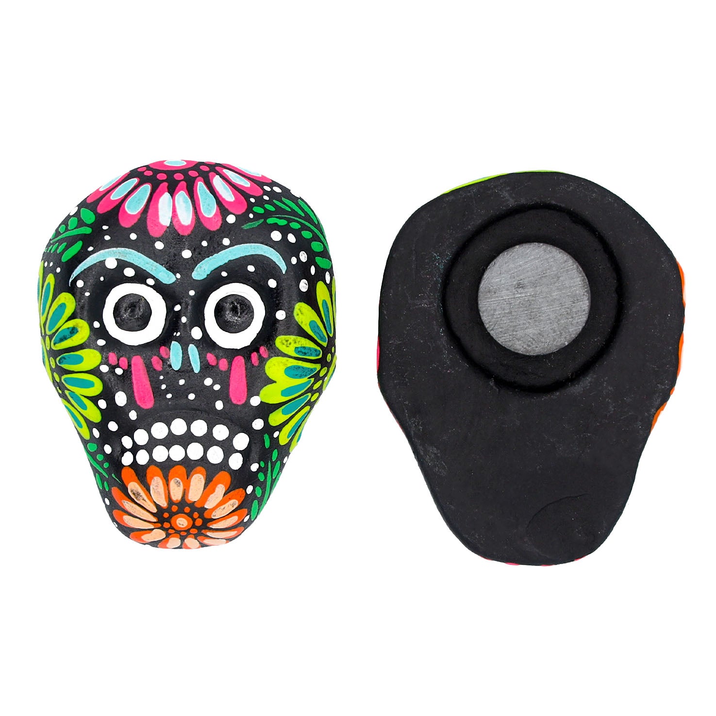 Day of the Dead Clay Calavera Fridge Magnet