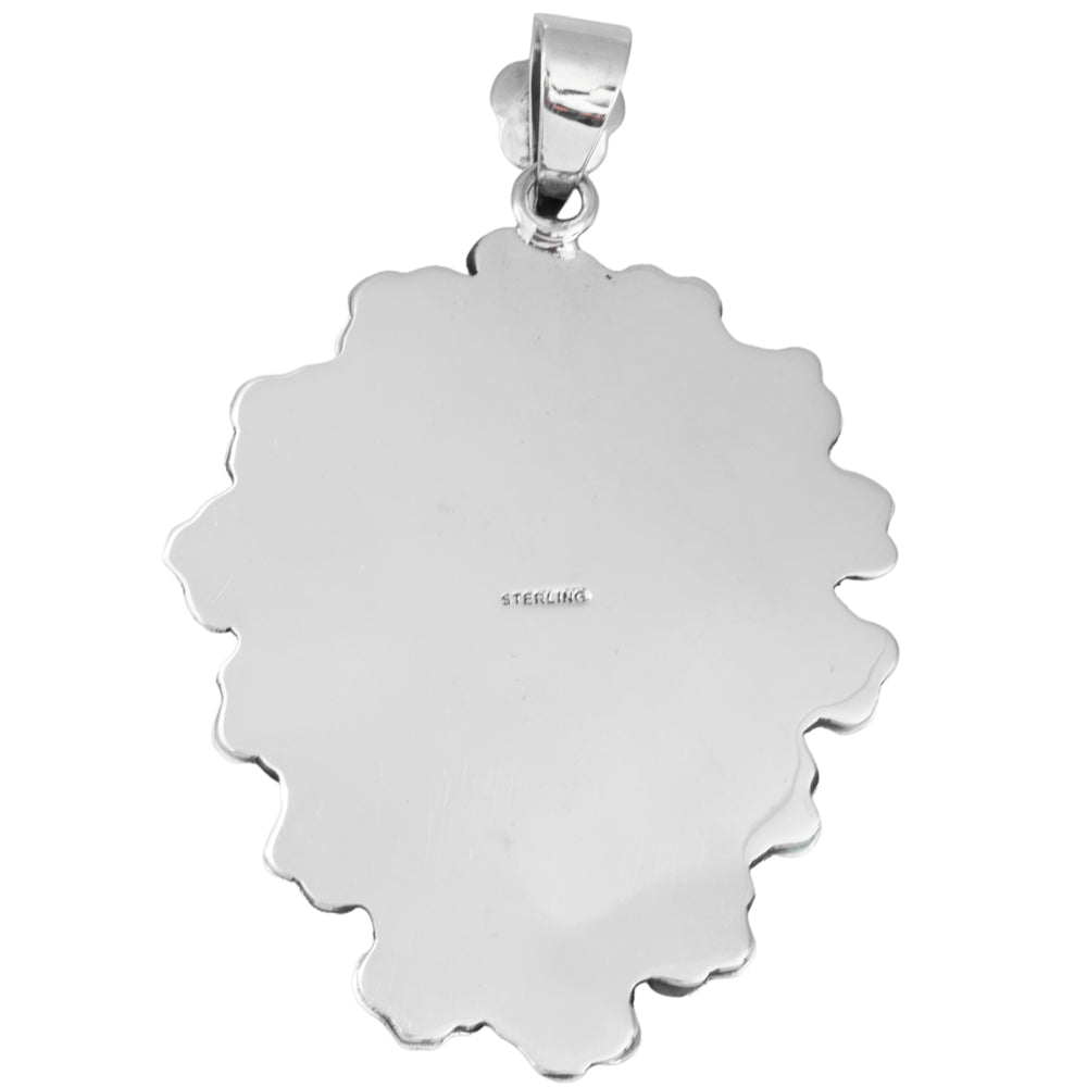 Sterling Silver Crowned Calavera Pendant