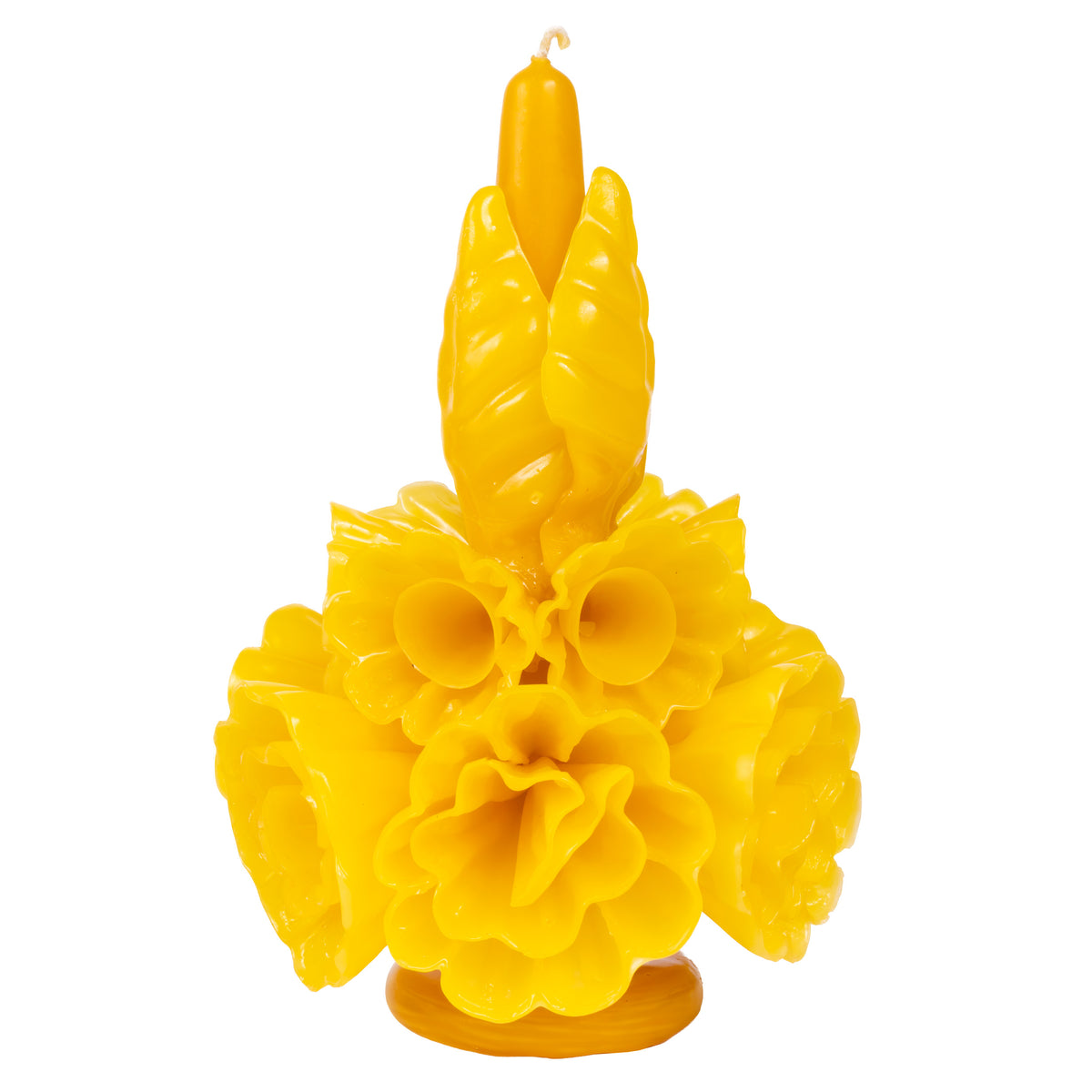Flores de Teotitlán Short Carnation Candle