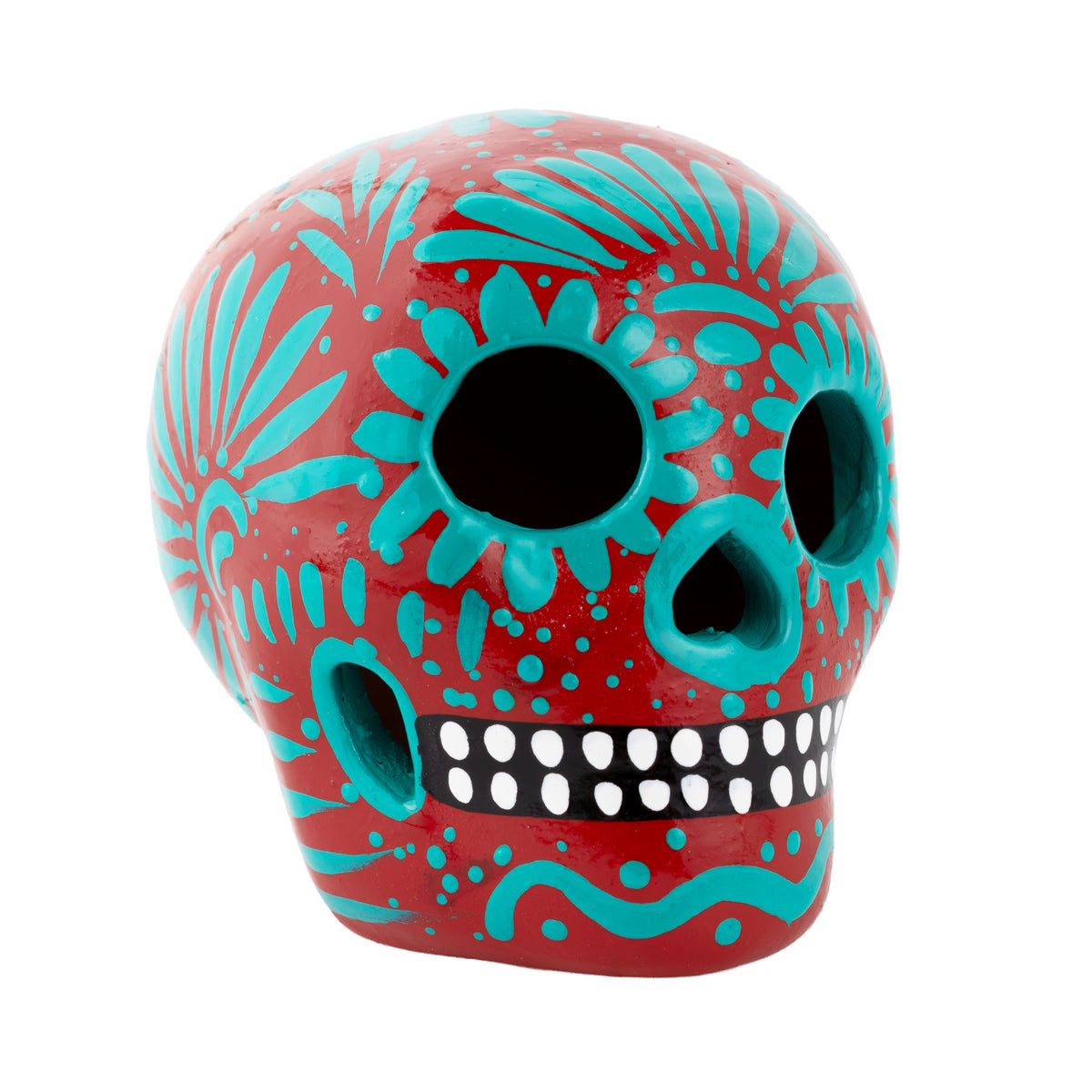 Hand Painted Clay Sugar Skull, Calaveras