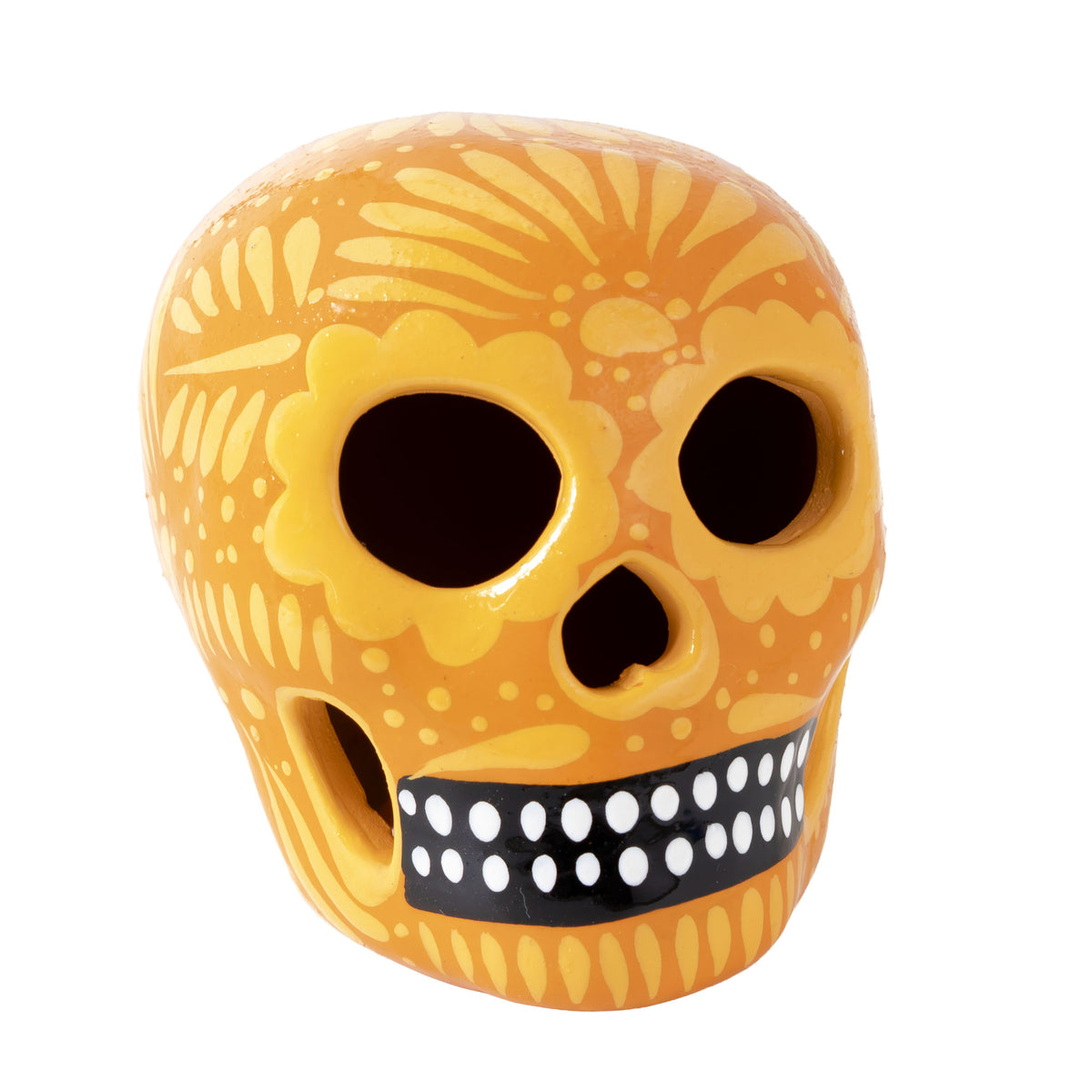 Hand Painted Clay Sugar Skull, Calaveras