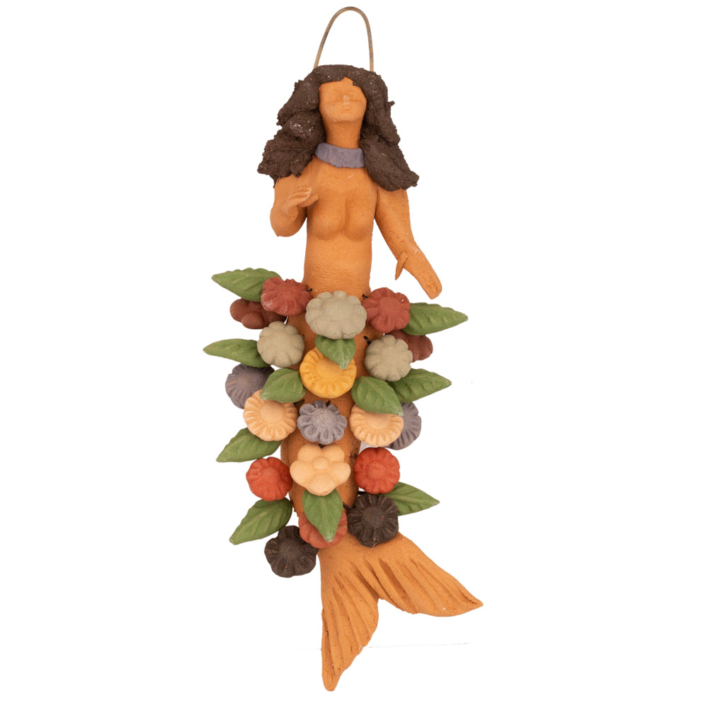 Sirena de Barro Pigmentado Clay Wall Art