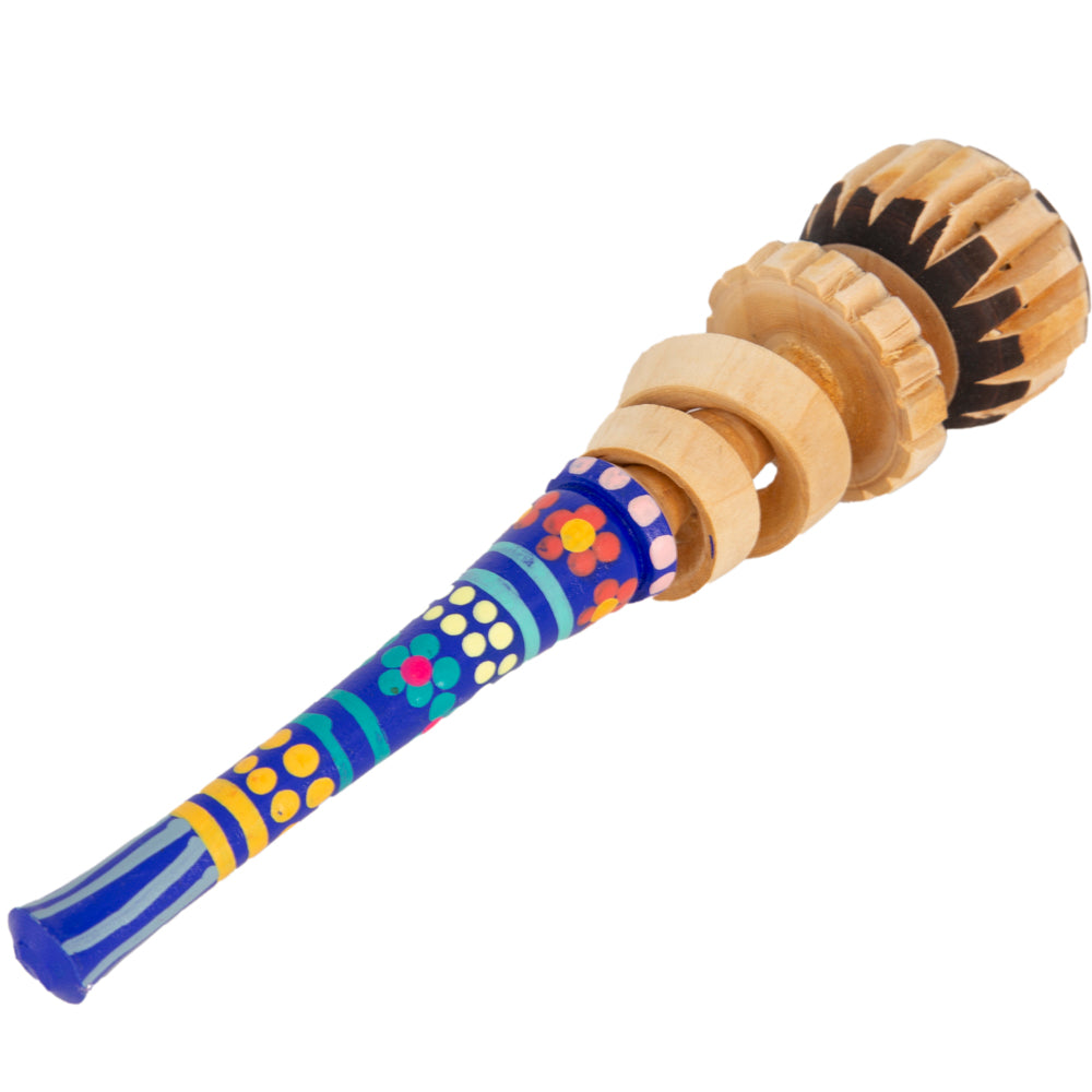 Colorful Hand-Painted Mug Size Molinillo