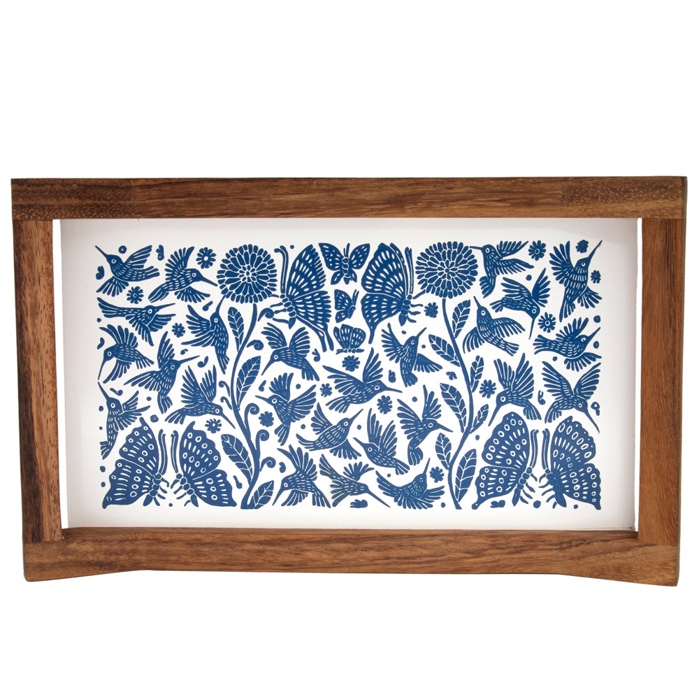 Small Olinalá Parota Solid Wood Serving Tray