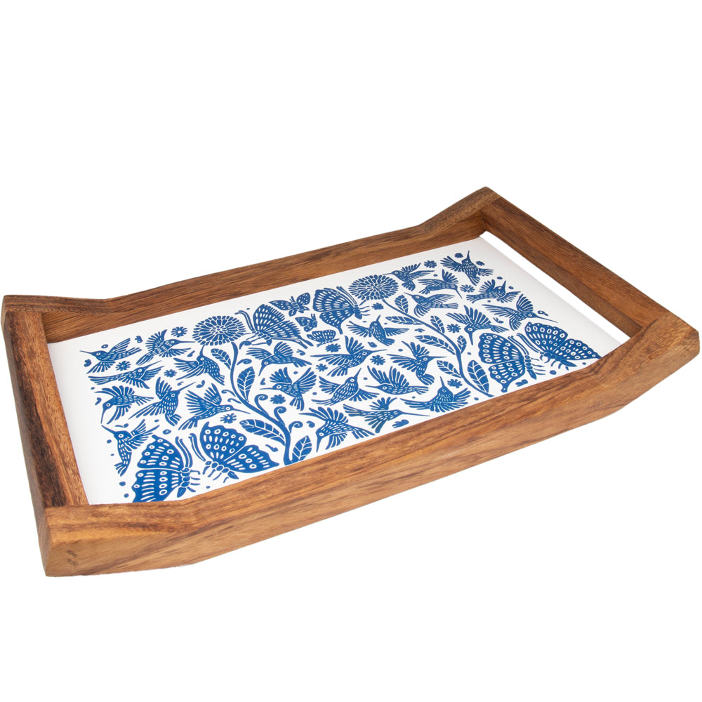 Small Olinalá Parota Solid Wood Serving Tray