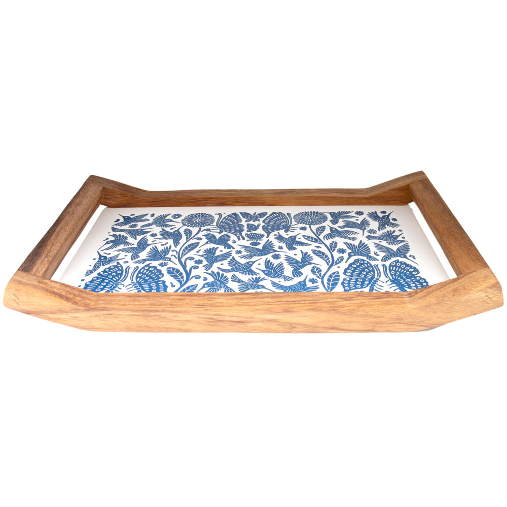 Small Olinalá Parota Solid Wood Serving Tray
