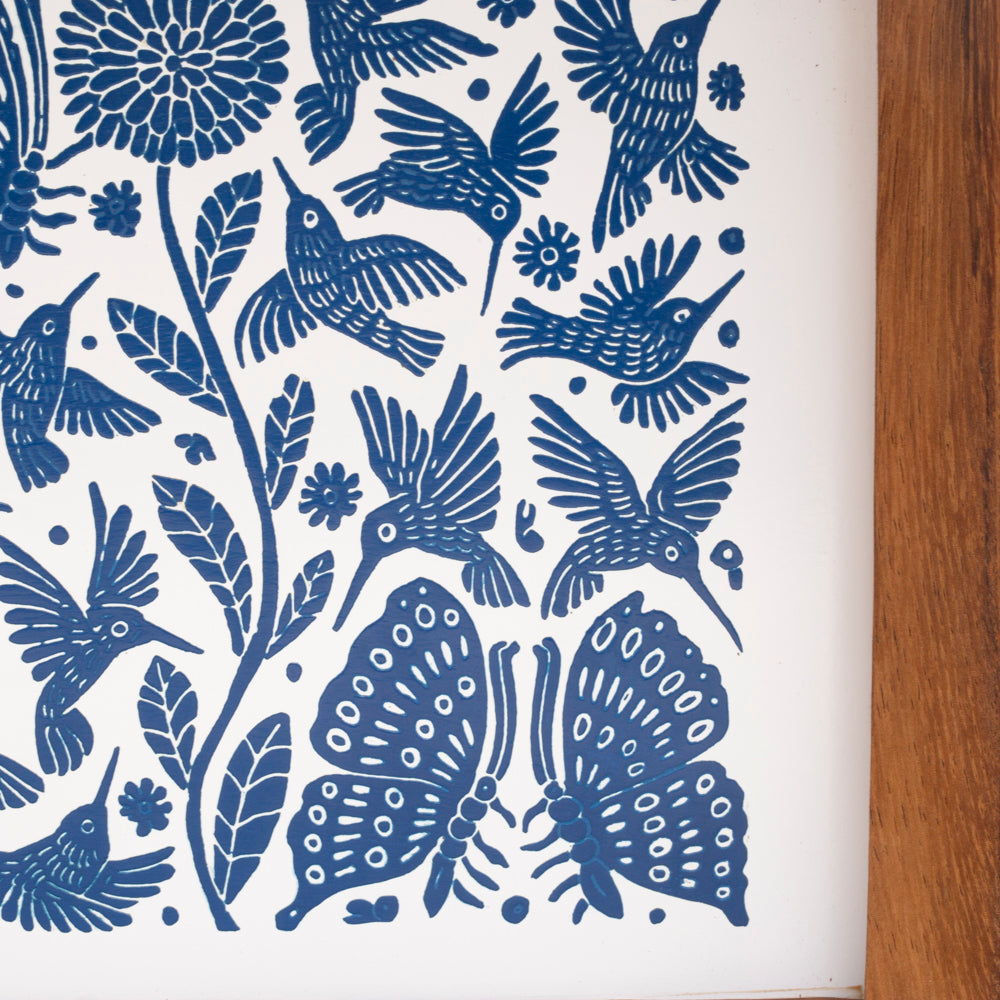 Small Olinalá Parota Solid Wood Serving Tray