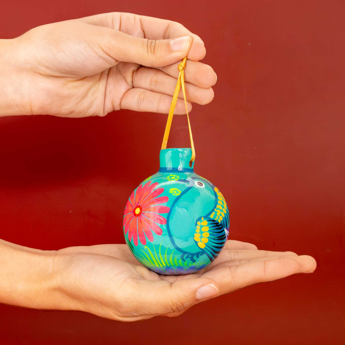 Xalitla Multicolor Clay Christmas Small Ornament