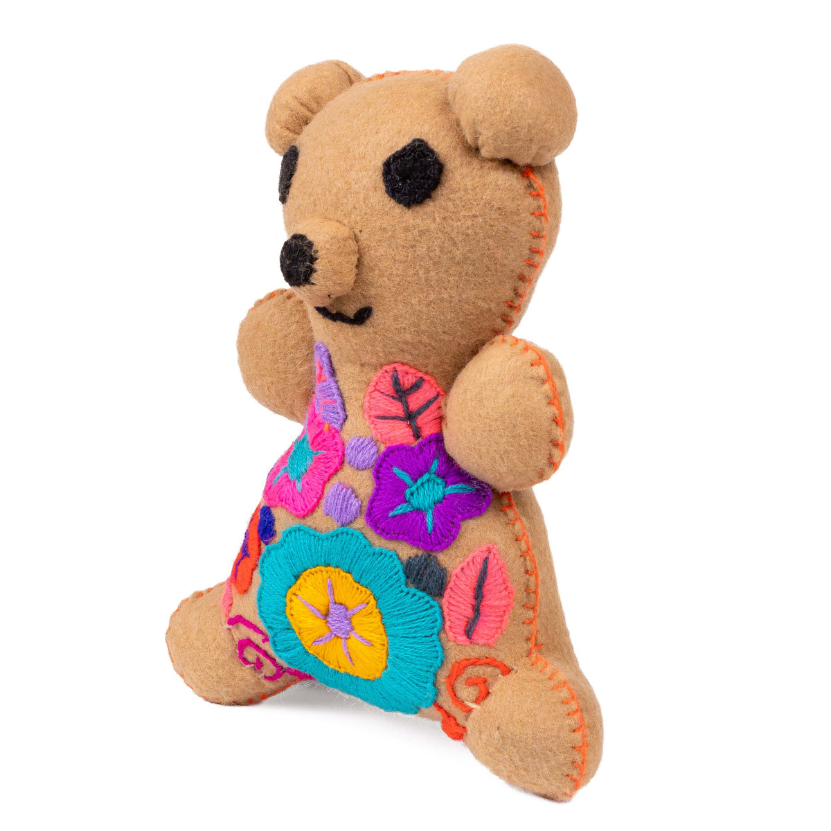 Osito Bear Hand-Embroidered Stuffed Animal