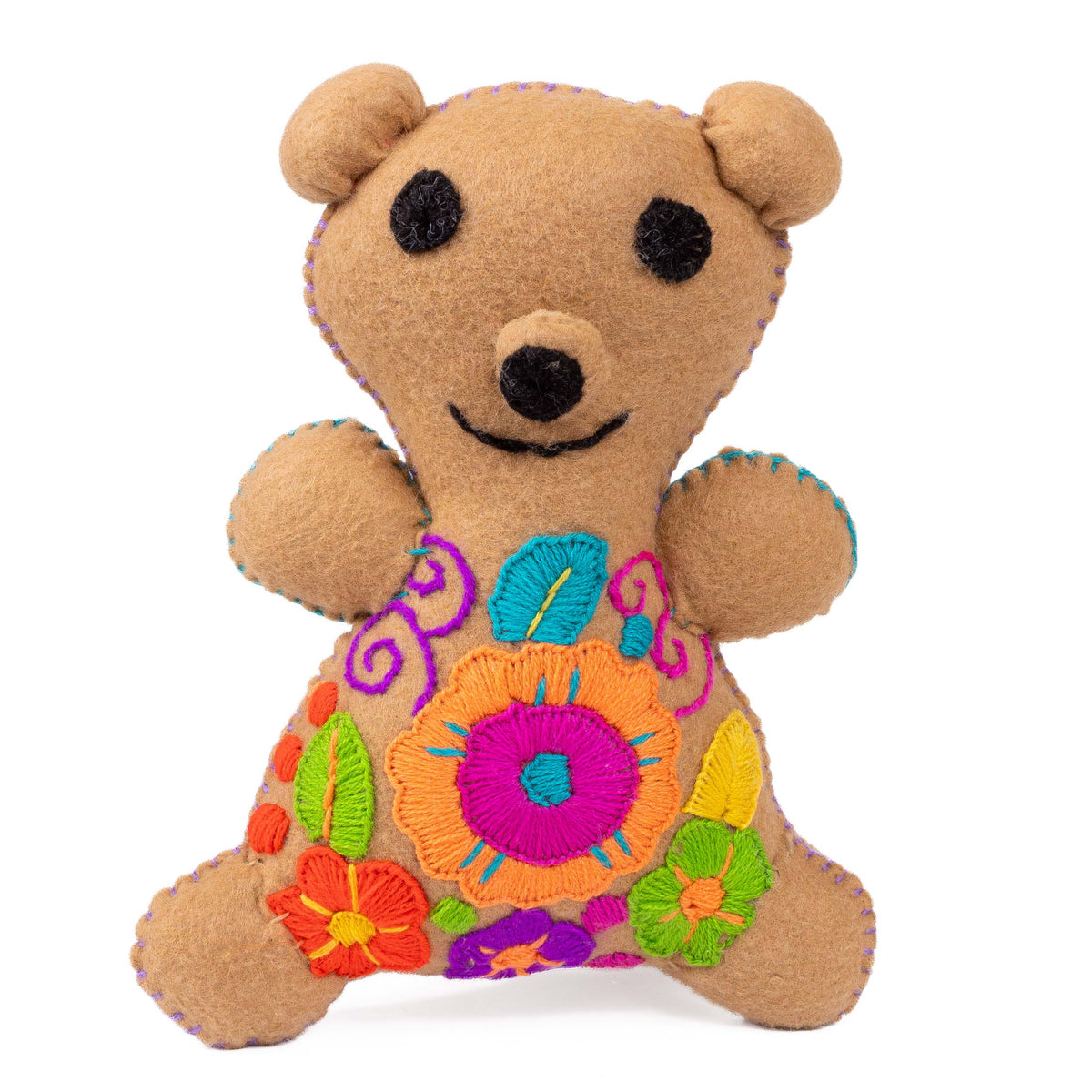 Osito Bear Hand-Embroidered Stuffed Animal
