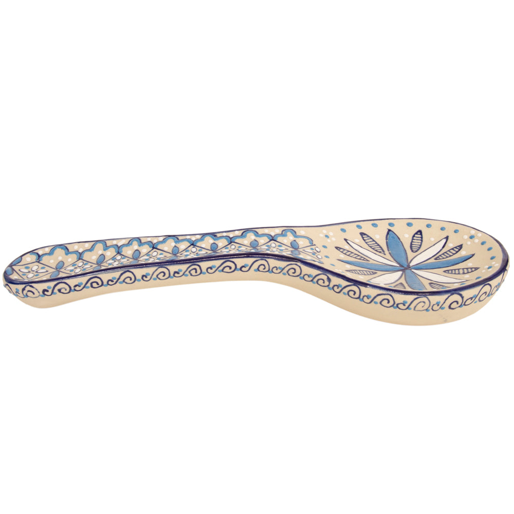 Coyoacán Hand-Painted Ceramic Spoon Rest