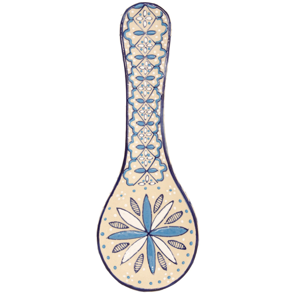 Coyoacán Hand-Painted Ceramic Spoon Rest
