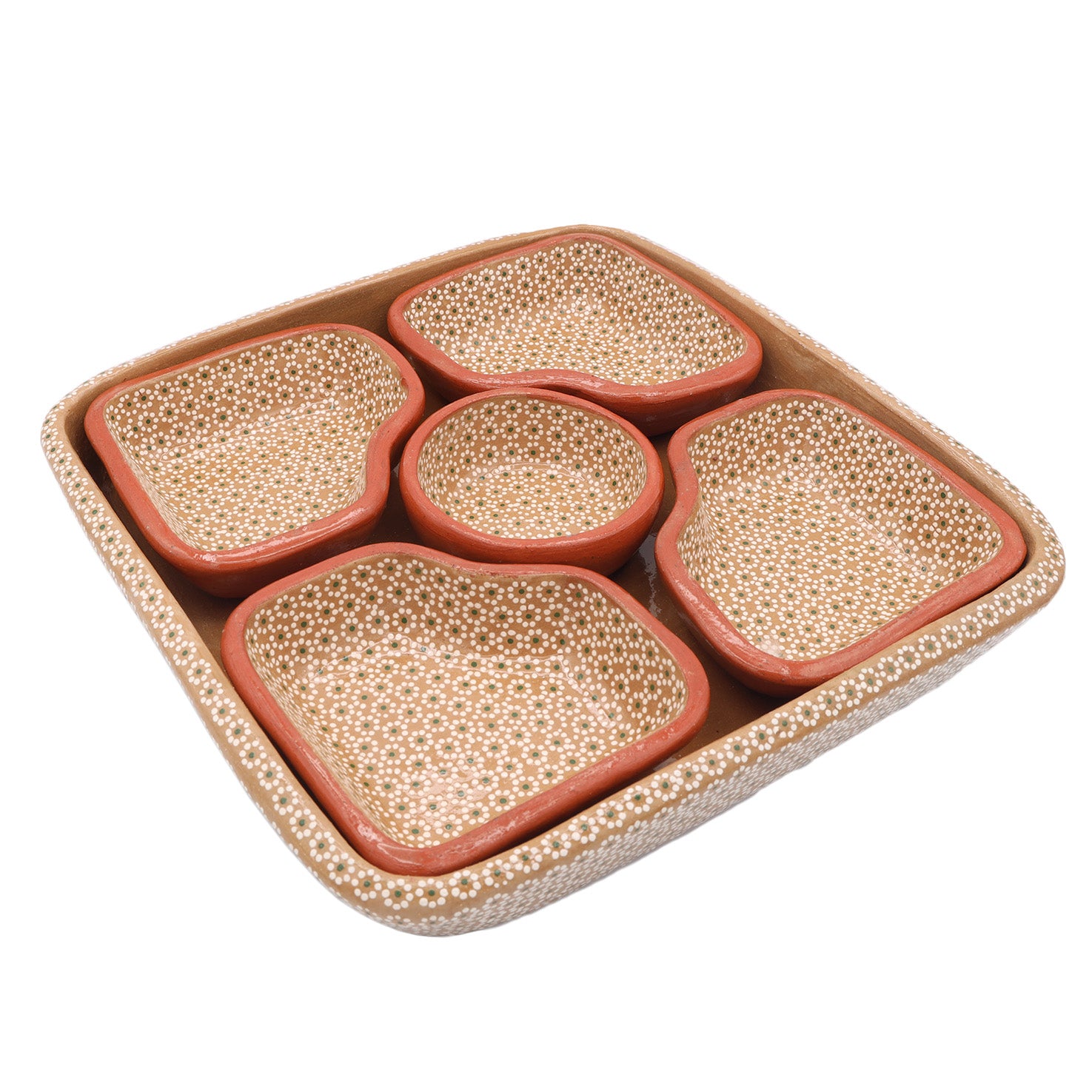 Hand-Painted Capula Modular 6-Piece Serving Set