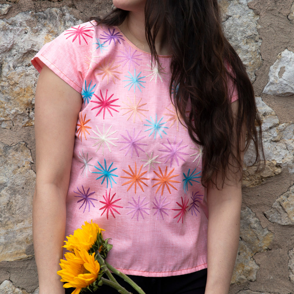 Las Estrellas Cadenilla Huipil Blouse