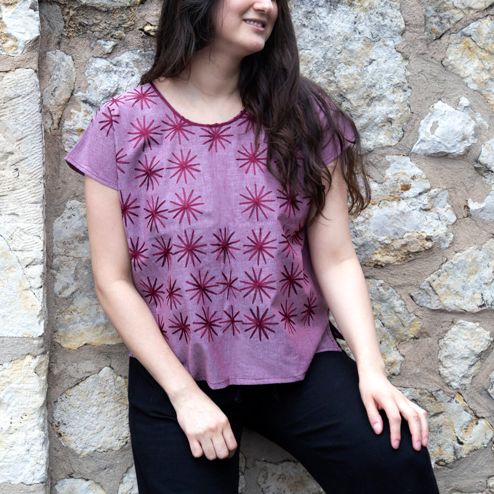Las Estrellas Cadenilla Huipil Blouse