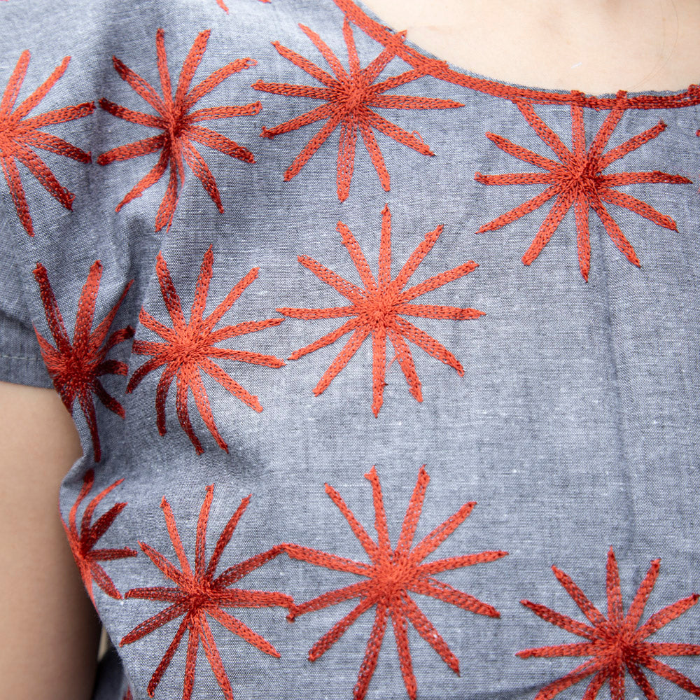 Las Estrellas Cadenilla Huipil Blouse