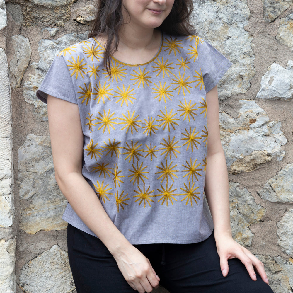 Las Estrellas Cadenilla Huipil Blouse