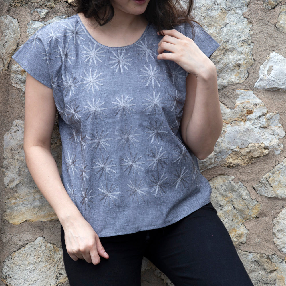 Las Estrellas Cadenilla Huipil Blouse