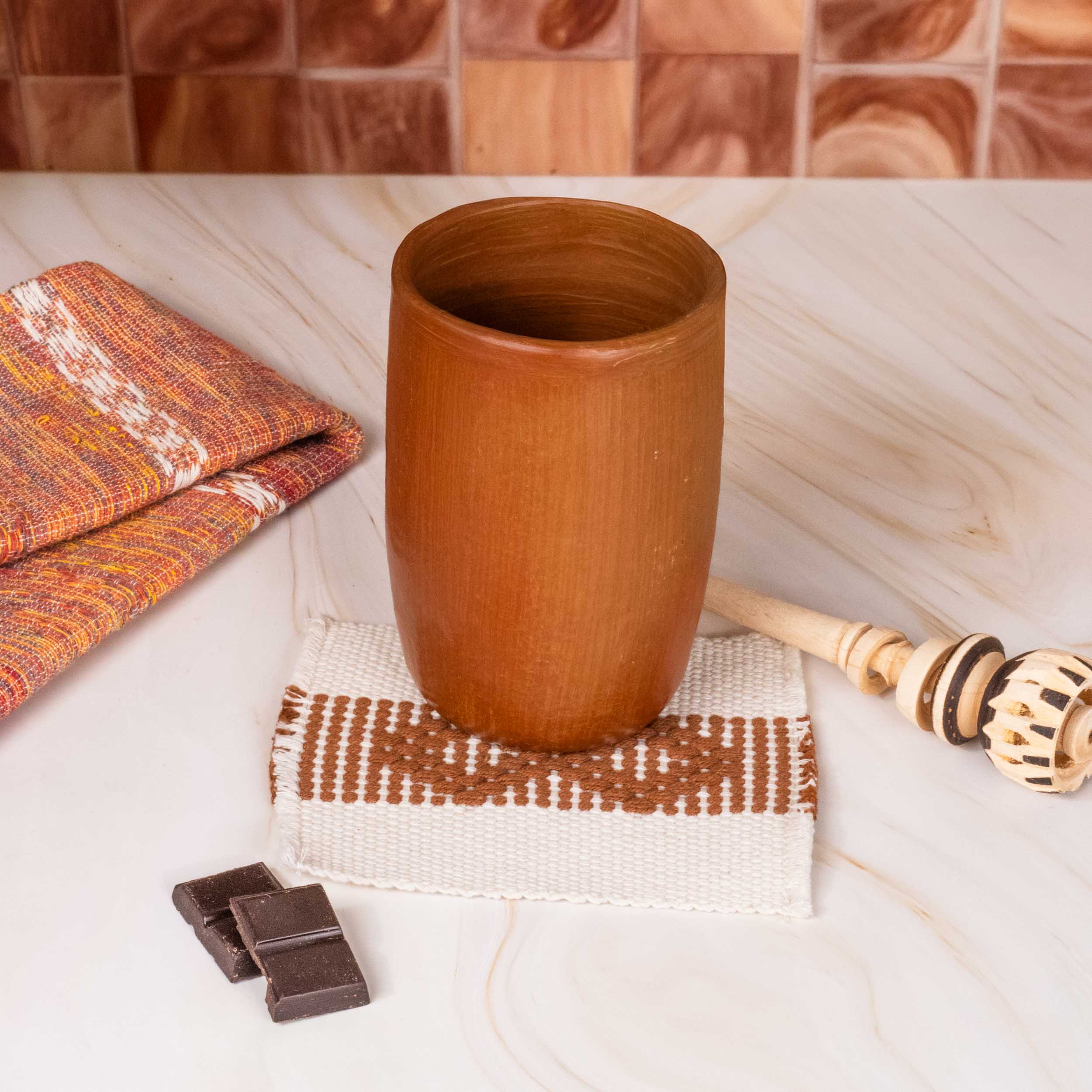 Subtle Fray Telar Woven Coasters