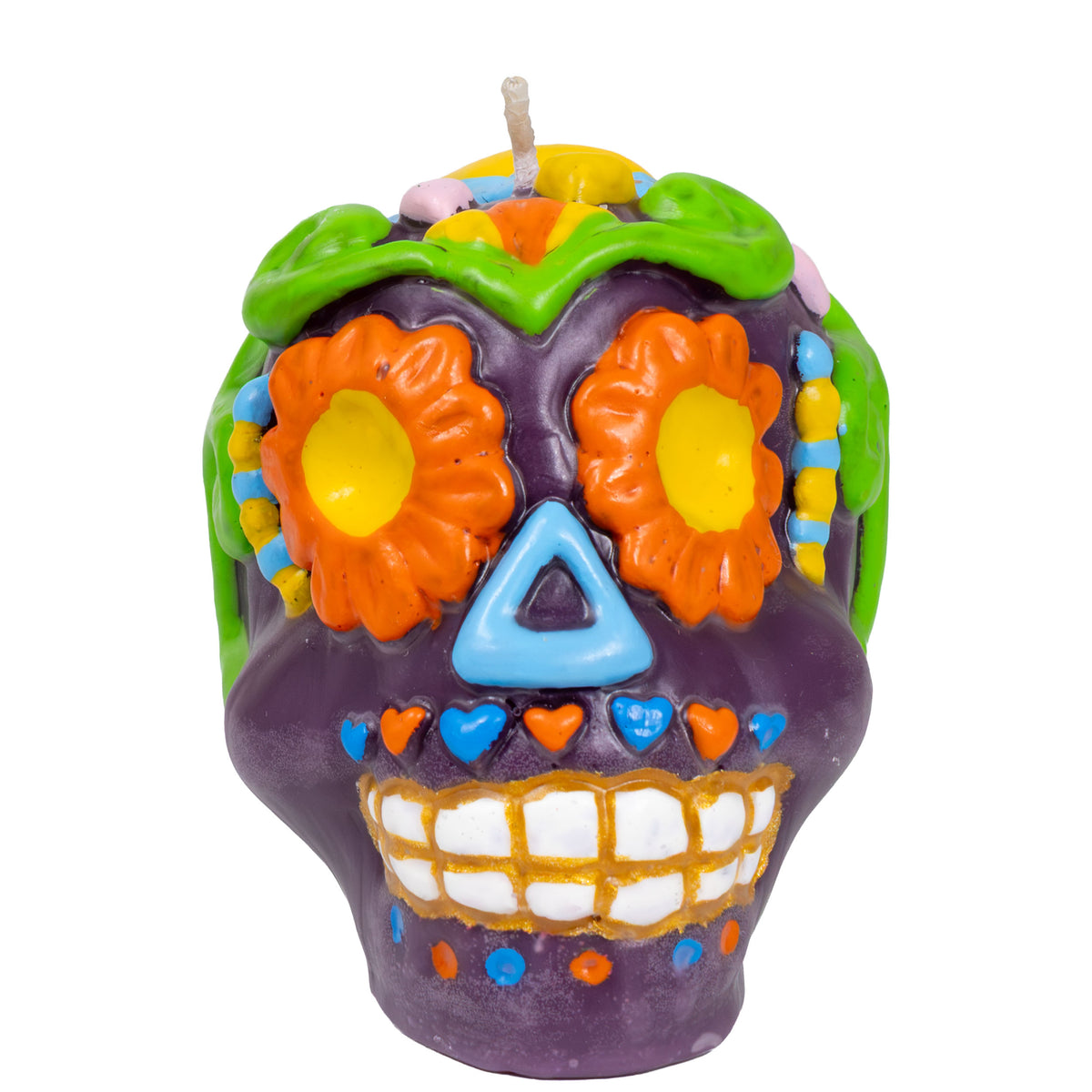 Sugar Skull Day of the Dead Candle