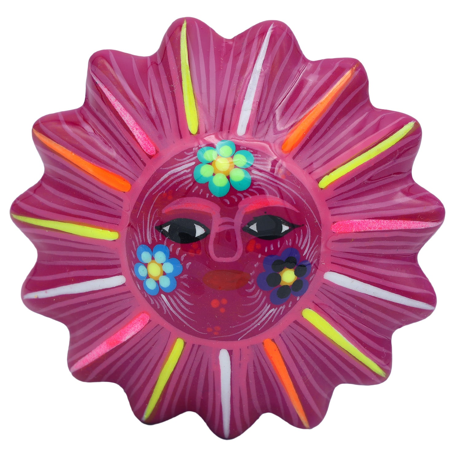 Hand-Painted Xalitla Clay Trinket/Jewelry Box