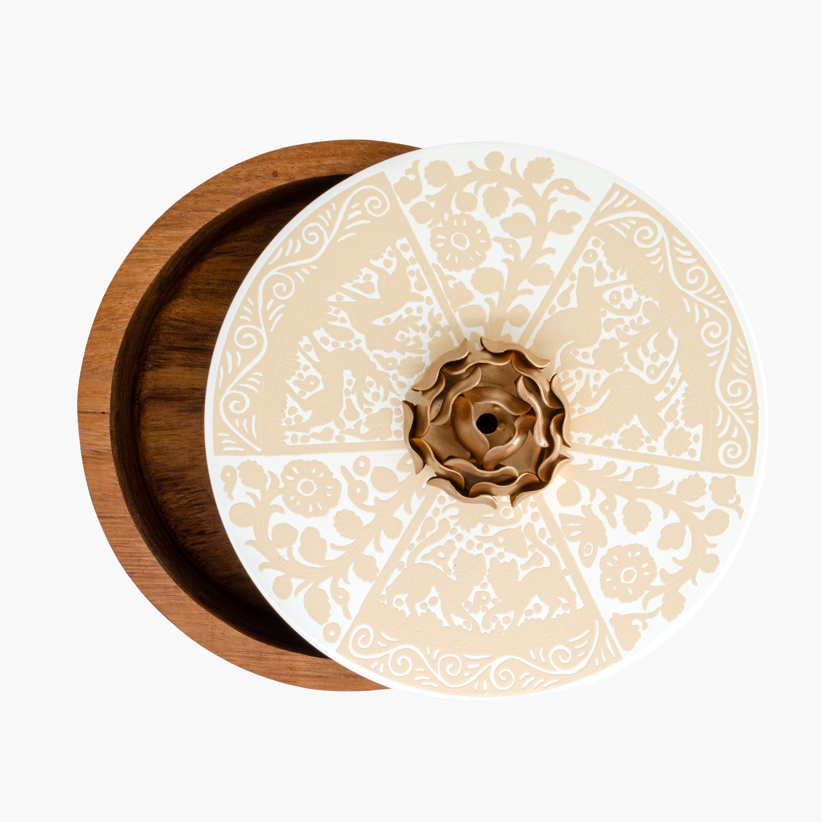 Tortillero Olinalá / Handmade Solid Wood Parota Basket