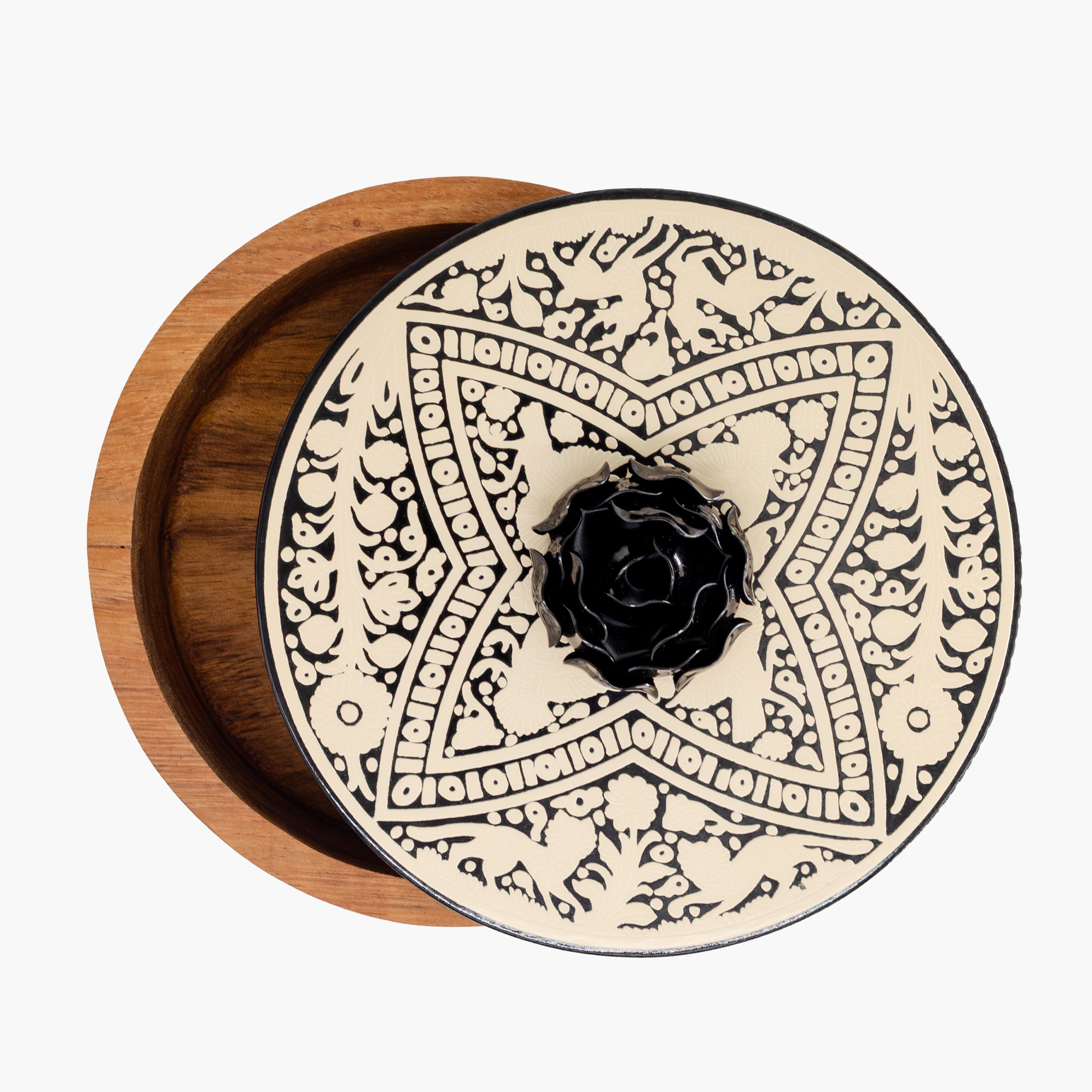 Tortillero Olinalá / Handmade Solid Wood Parota Basket