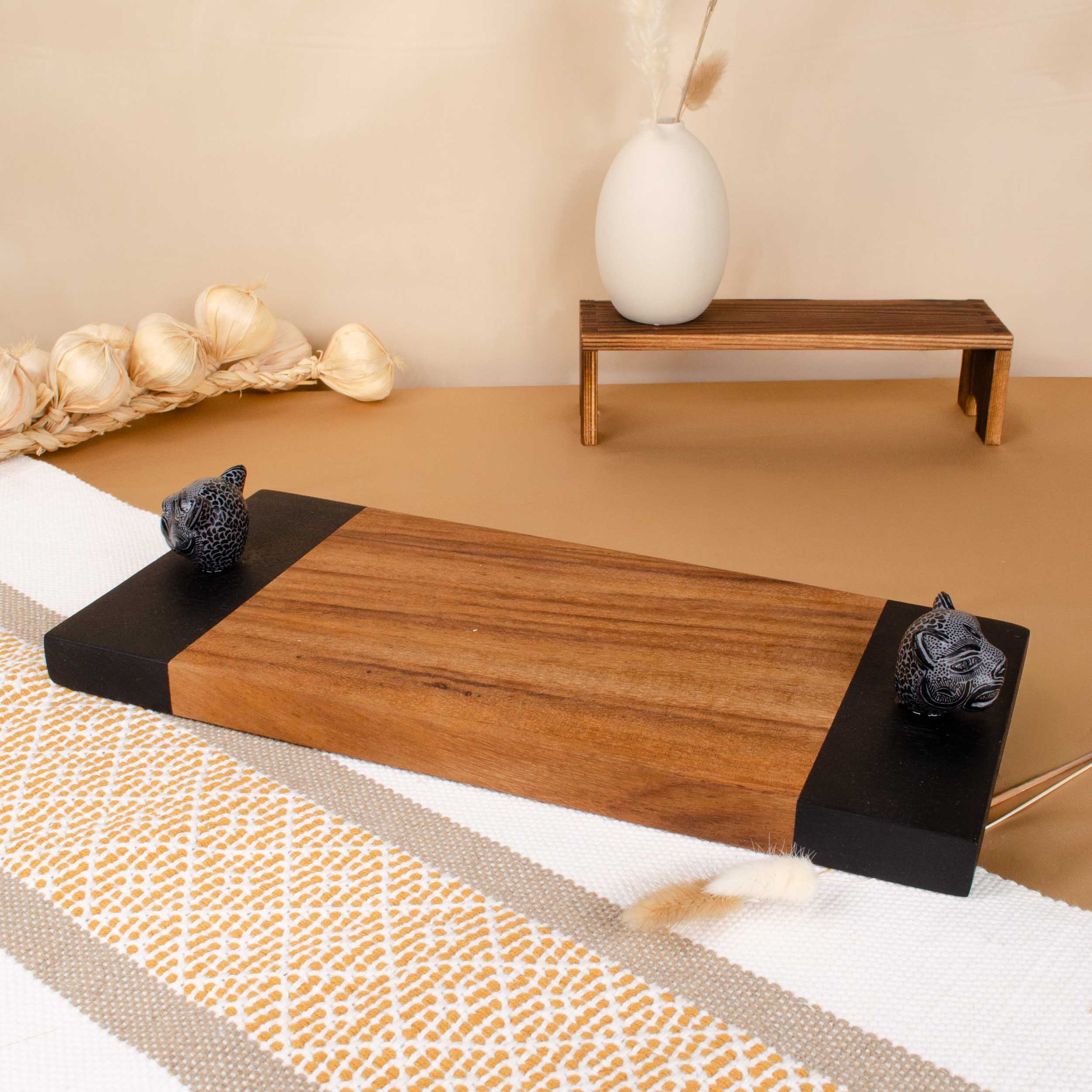 Jaguar Parota Solid Wood Serving Tray