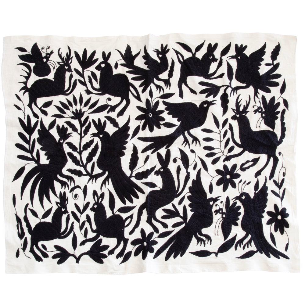Otomí Hand-Embroidered Tapestry