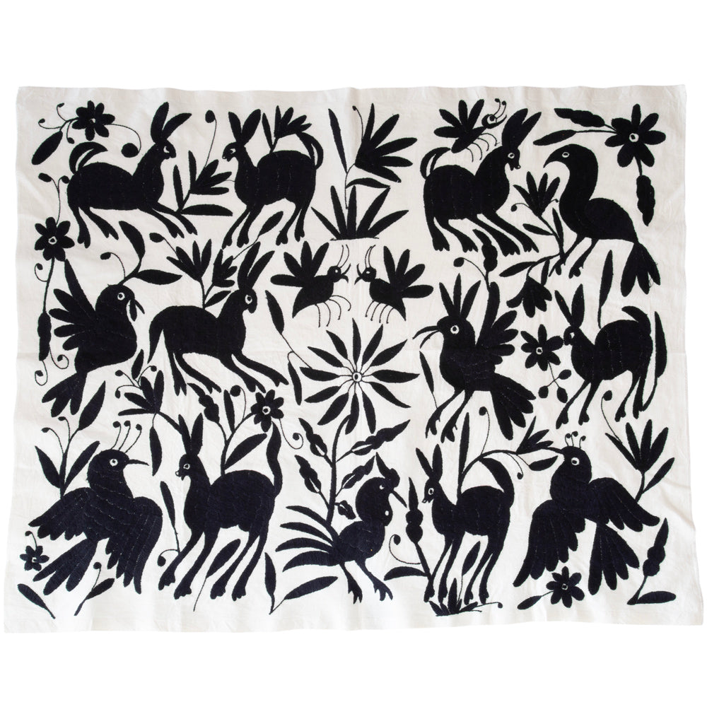 Otomí Hand-Embroidered Tapestry