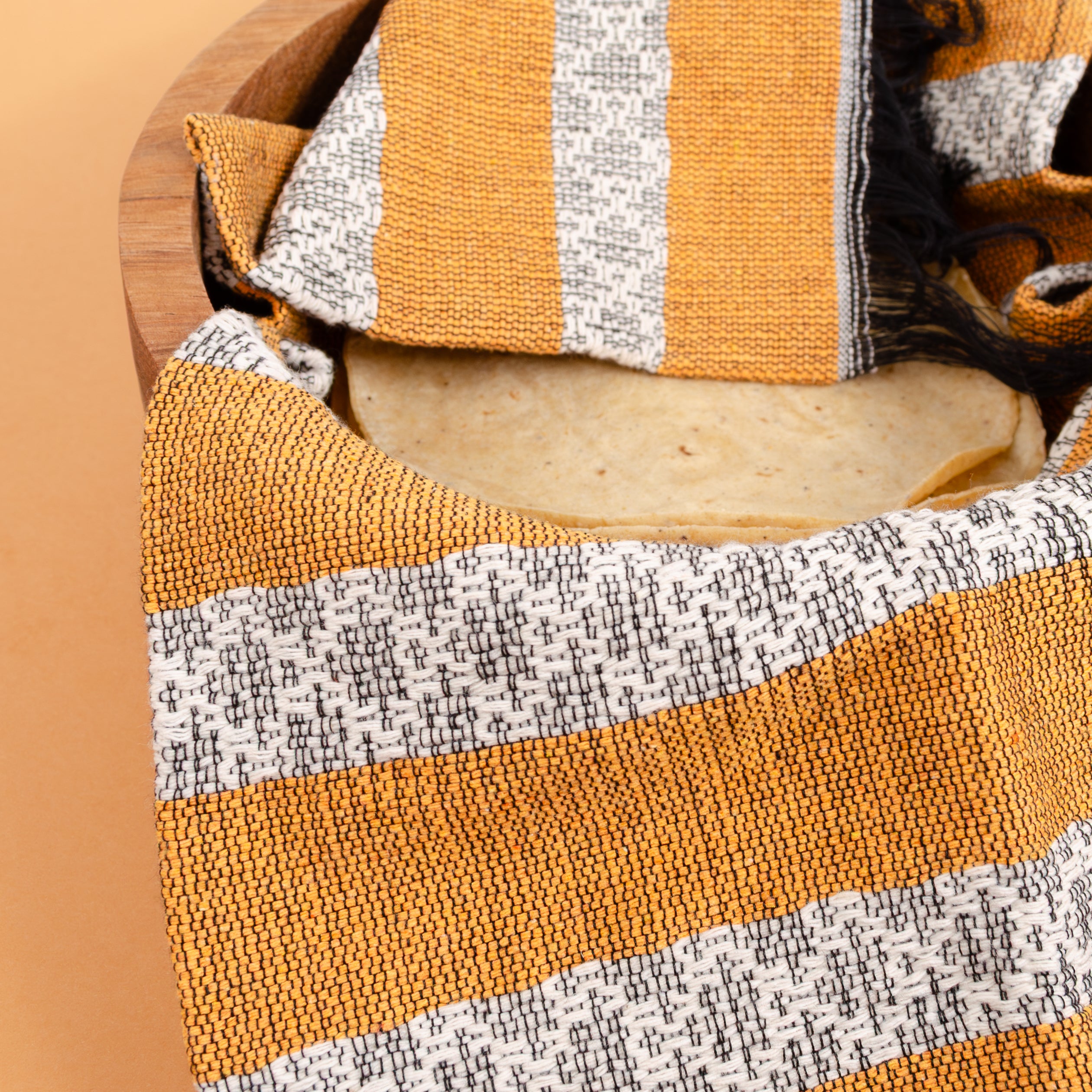 Pedal Loom Frayed Ends Tea Towel