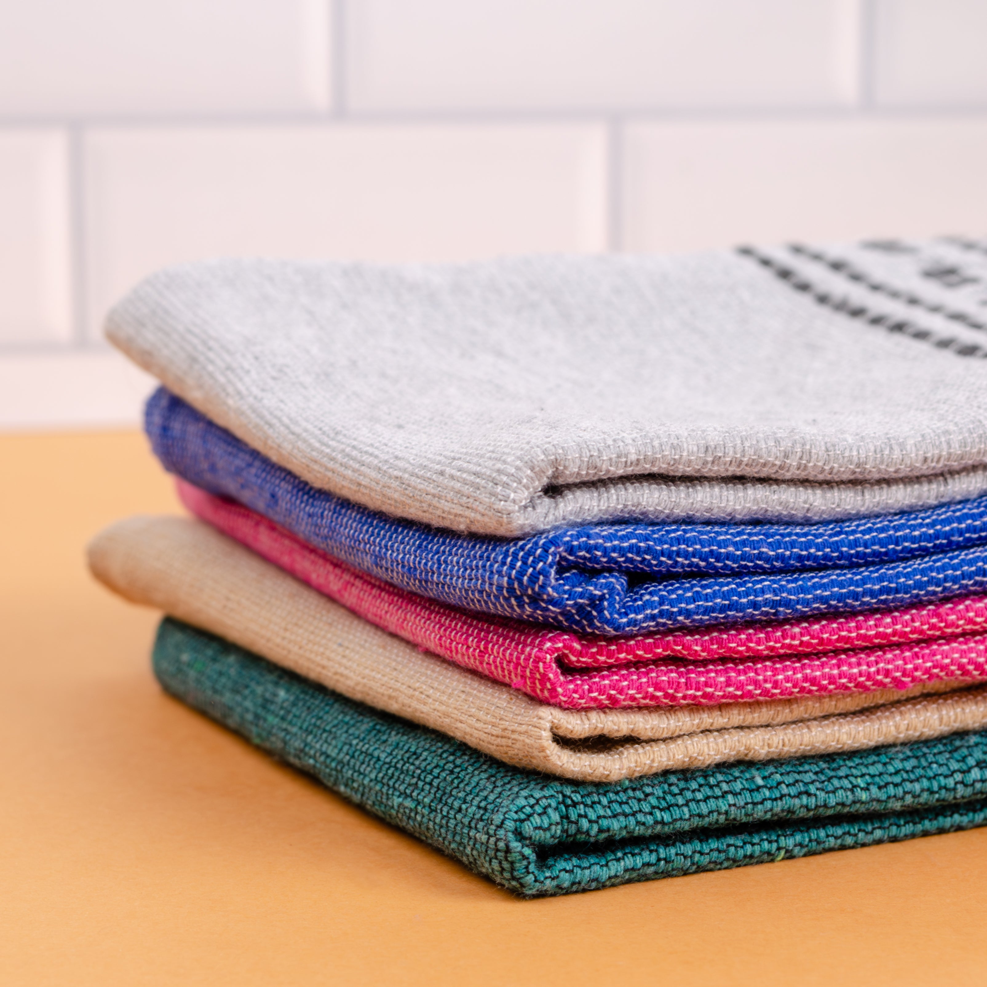 Pedal Loom Frayed Ends Tea Towel