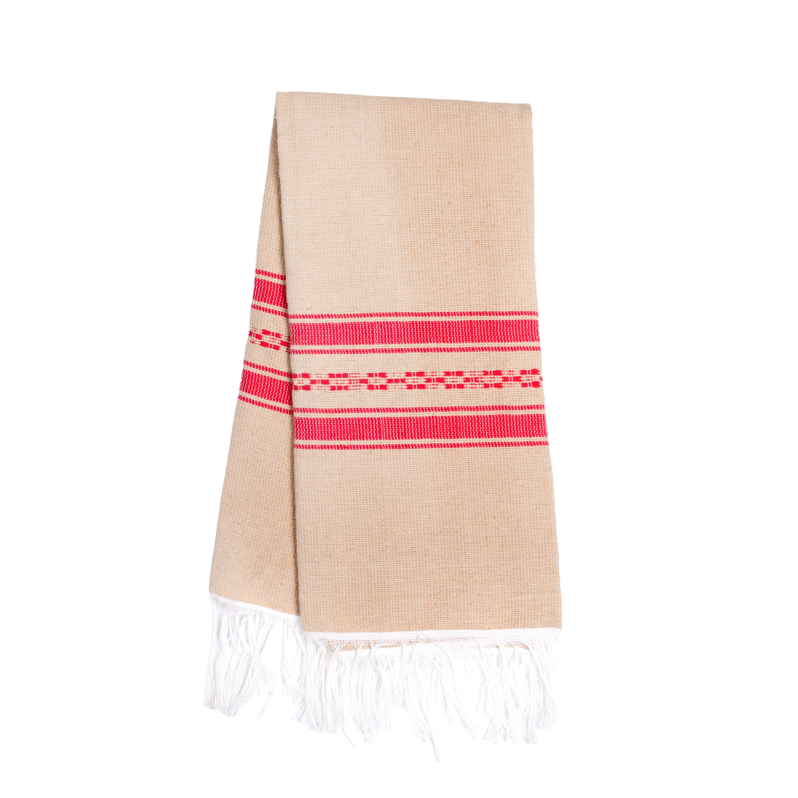 Pedal Loom Frayed Ends Tea Towel