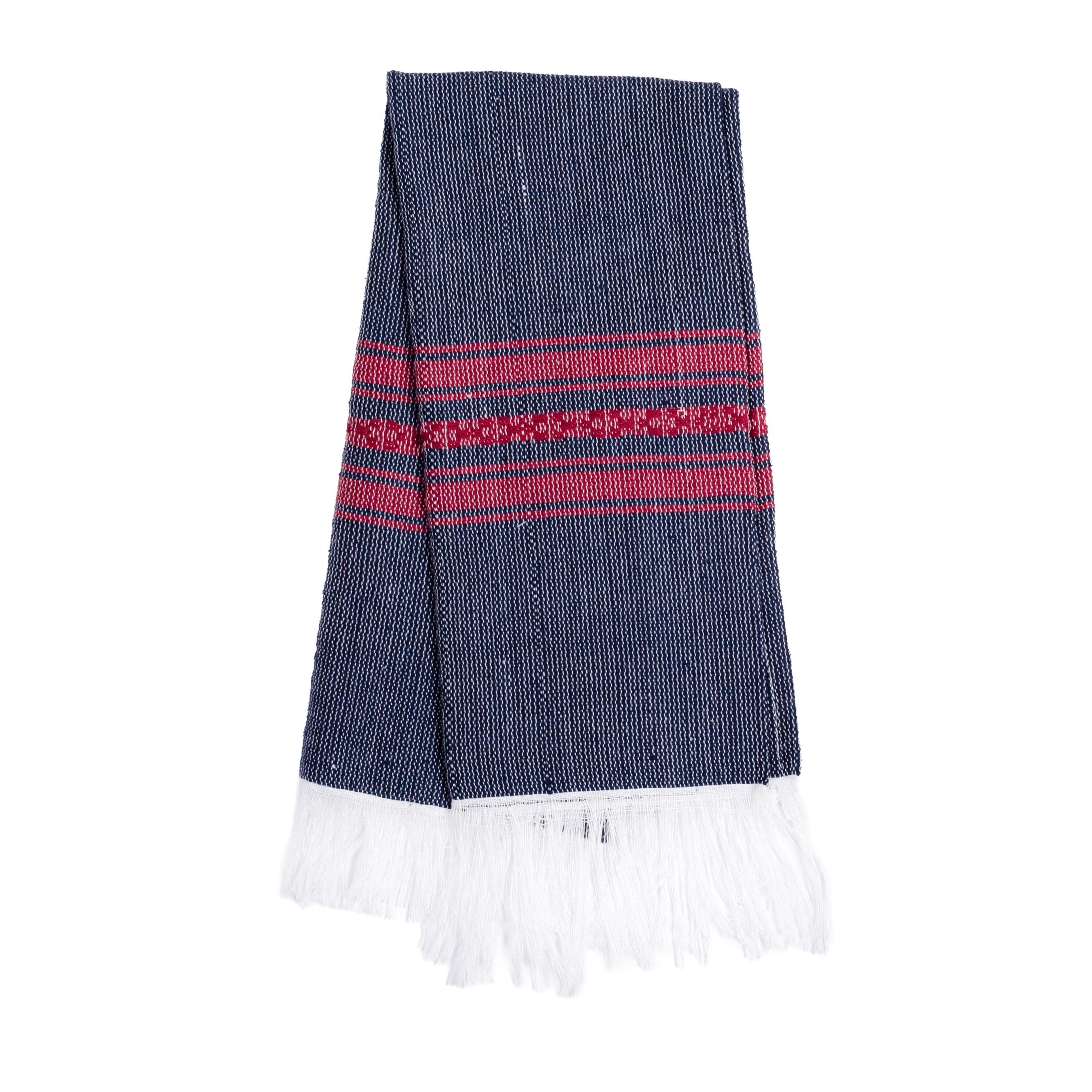 Pedal Loom Frayed Ends Tea Towel