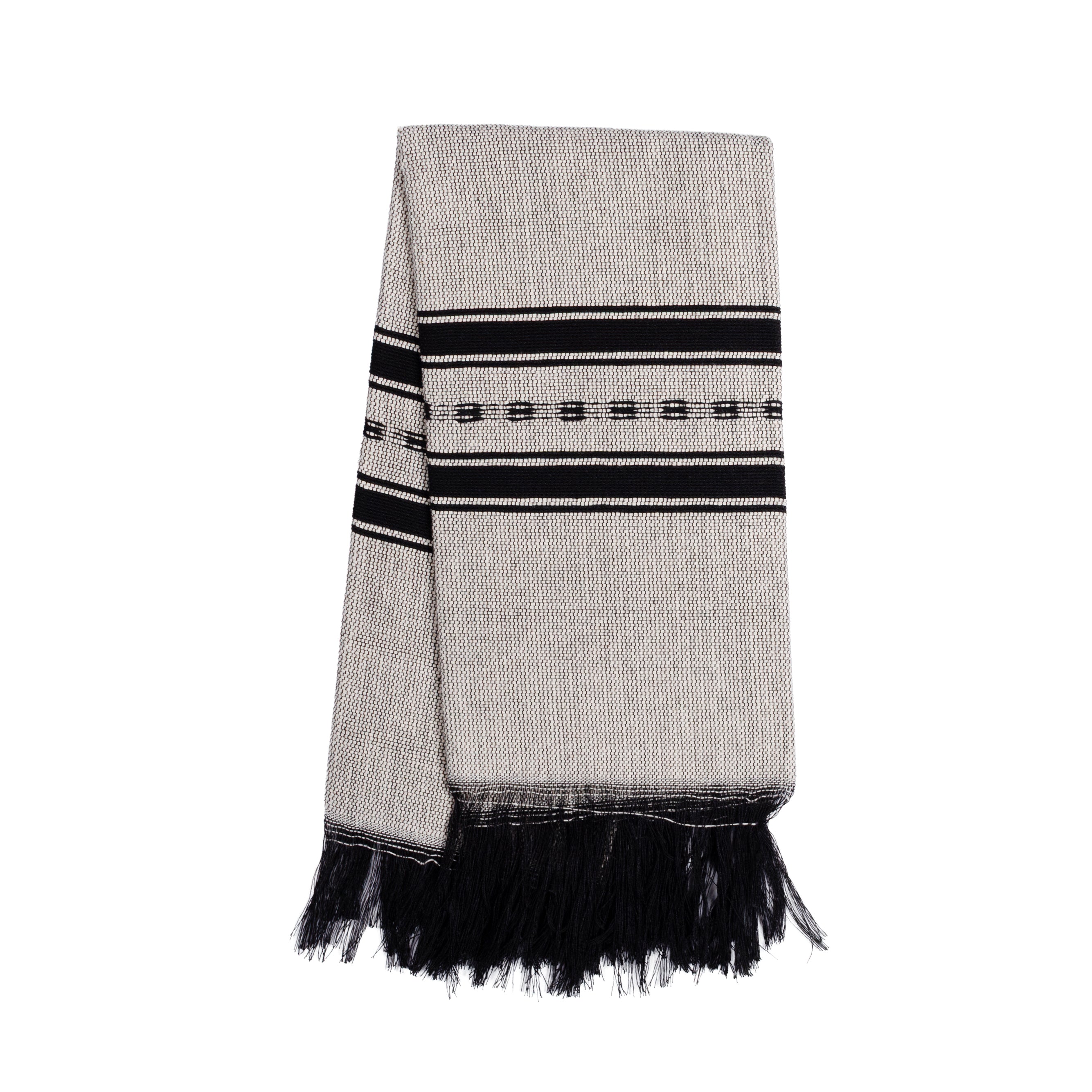 Pedal Loom Frayed Ends Tea Towel