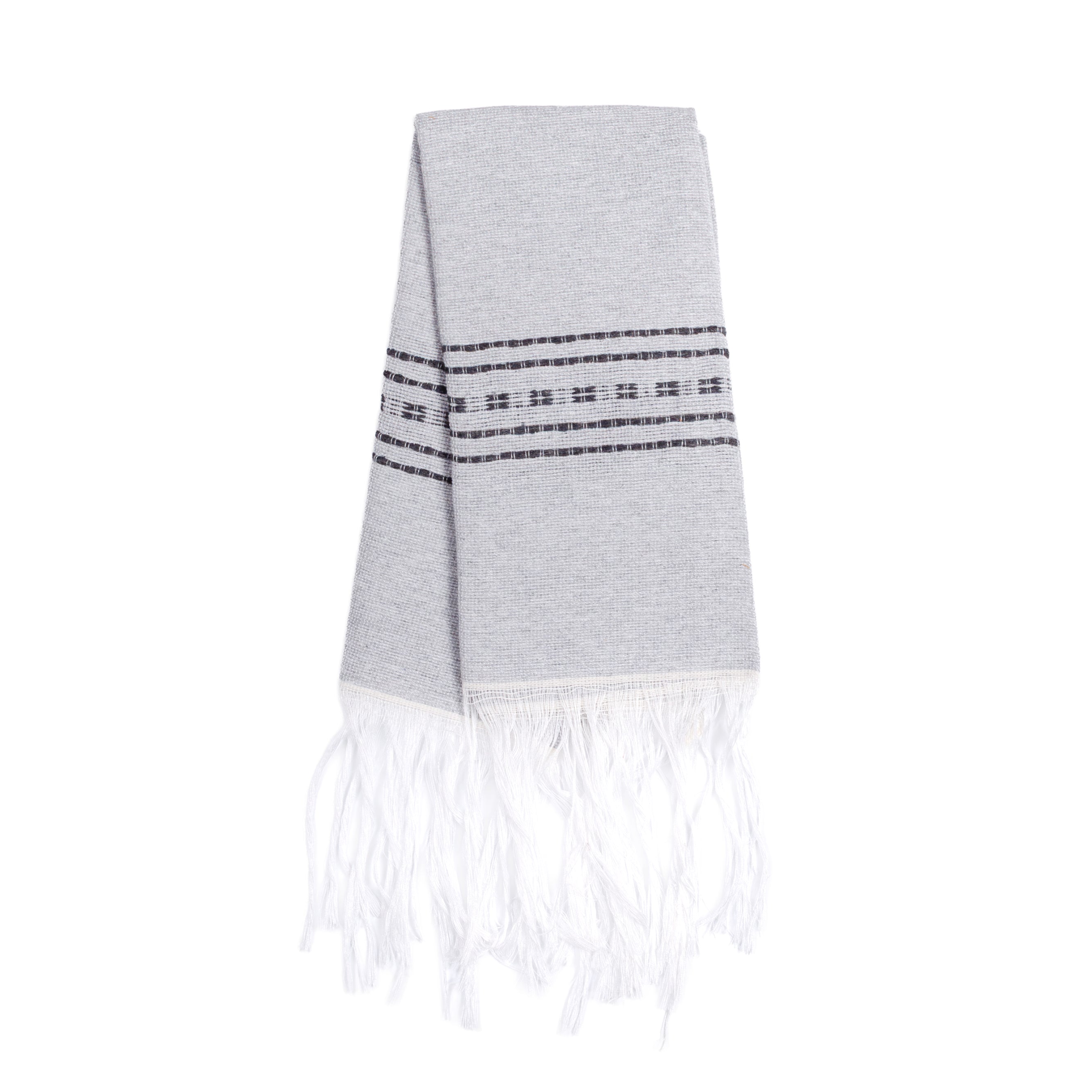 Pedal Loom Frayed Ends Tea Towel