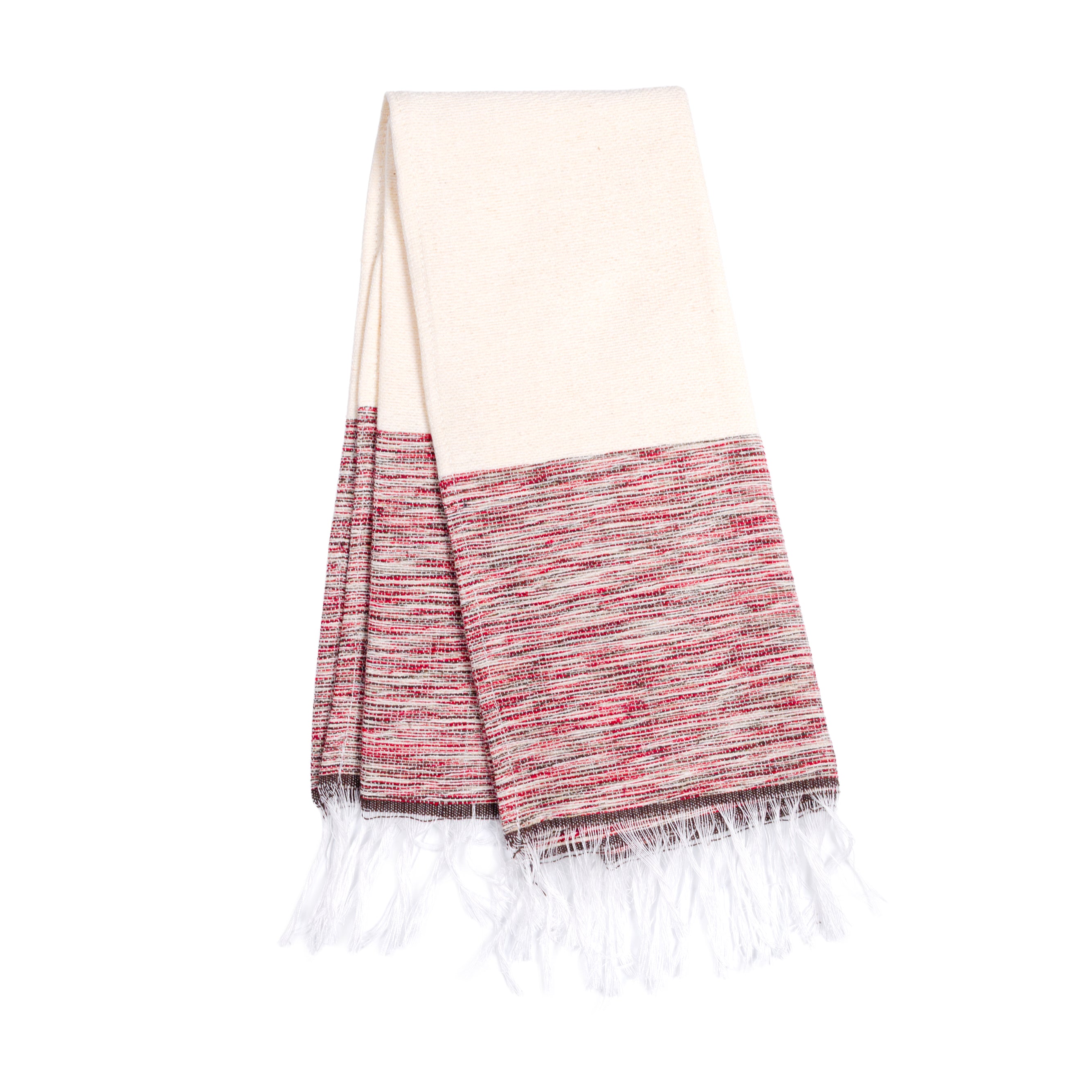 Pedal Loom Frayed Ends Tea Towel