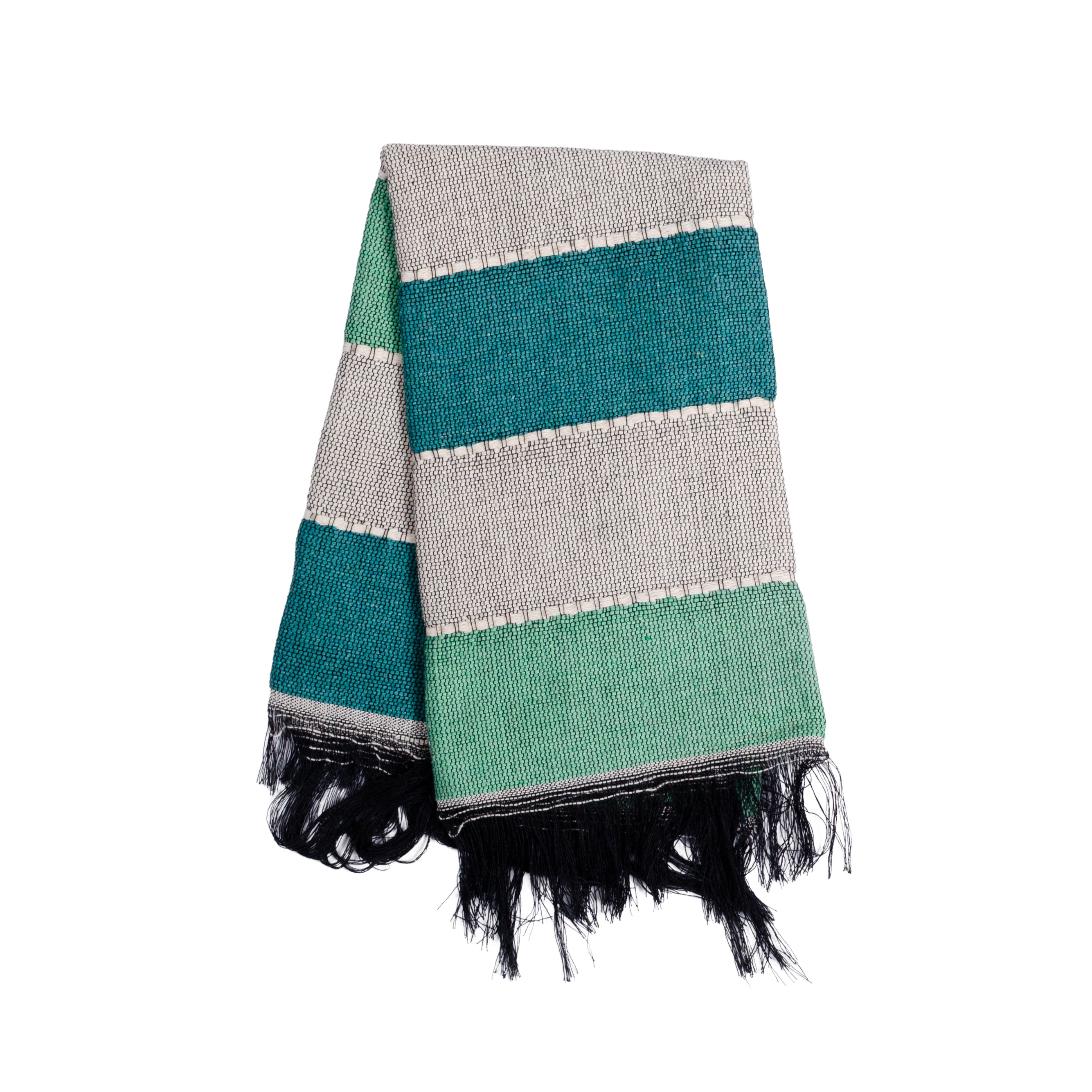 Pedal Loom Frayed Ends Tea Towel