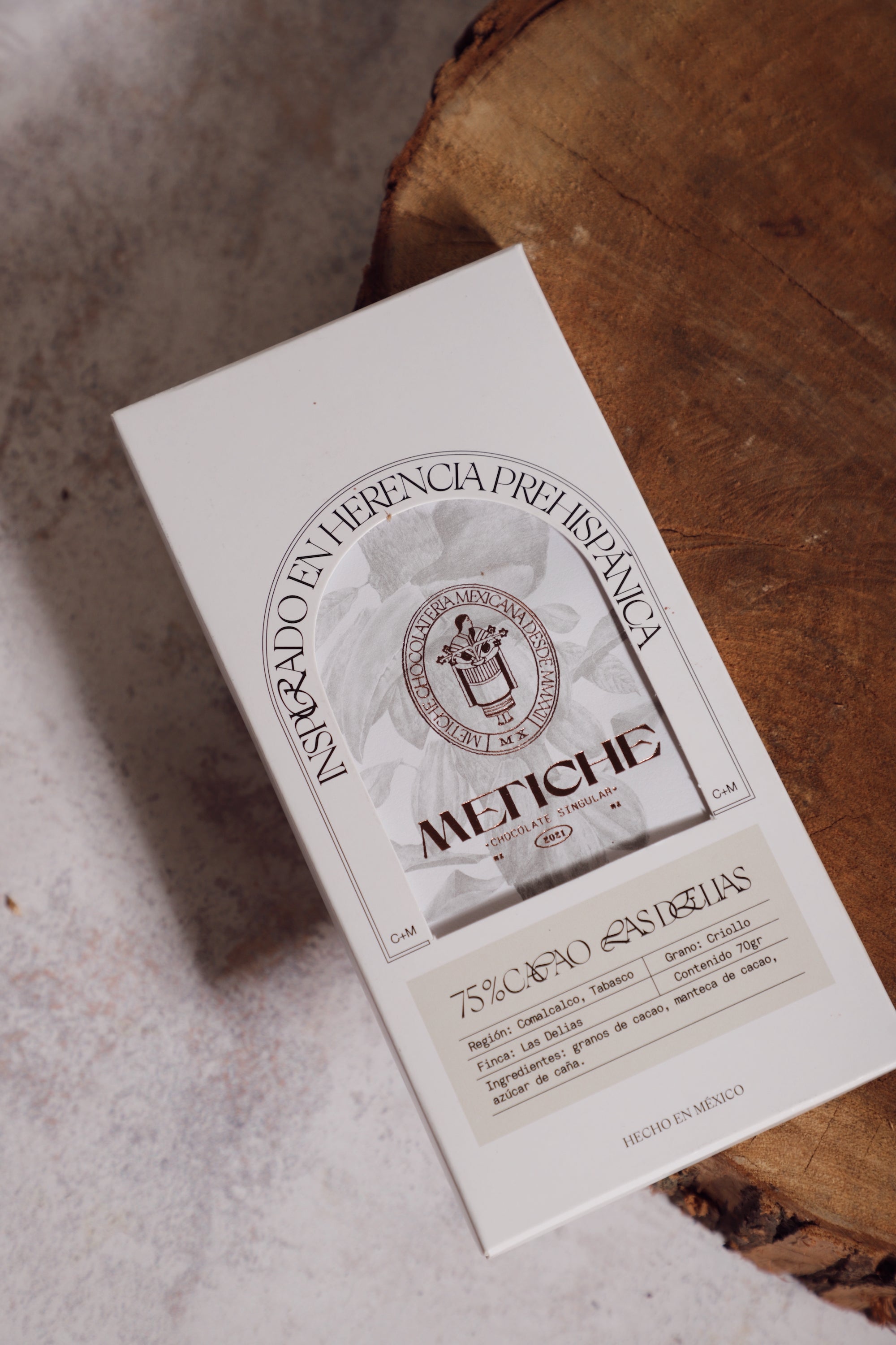 Award Winner Dark Mexican Chocolate Bar, 75% Cacao Criollo Las Delias