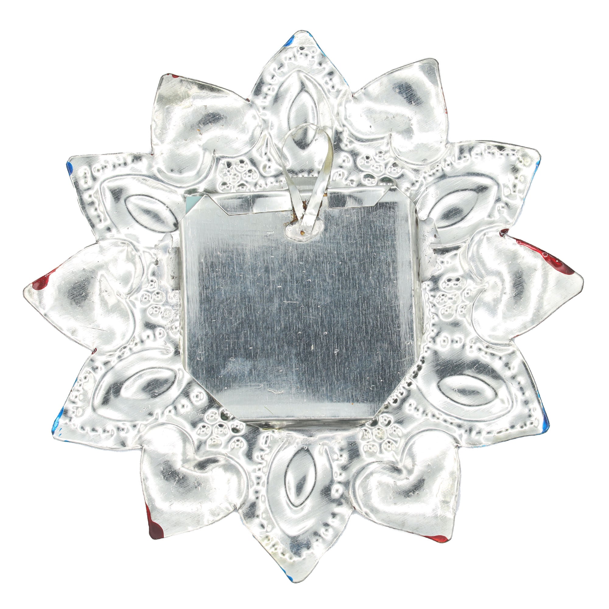 Medium Sun Milagro Tin Heart with Mirror