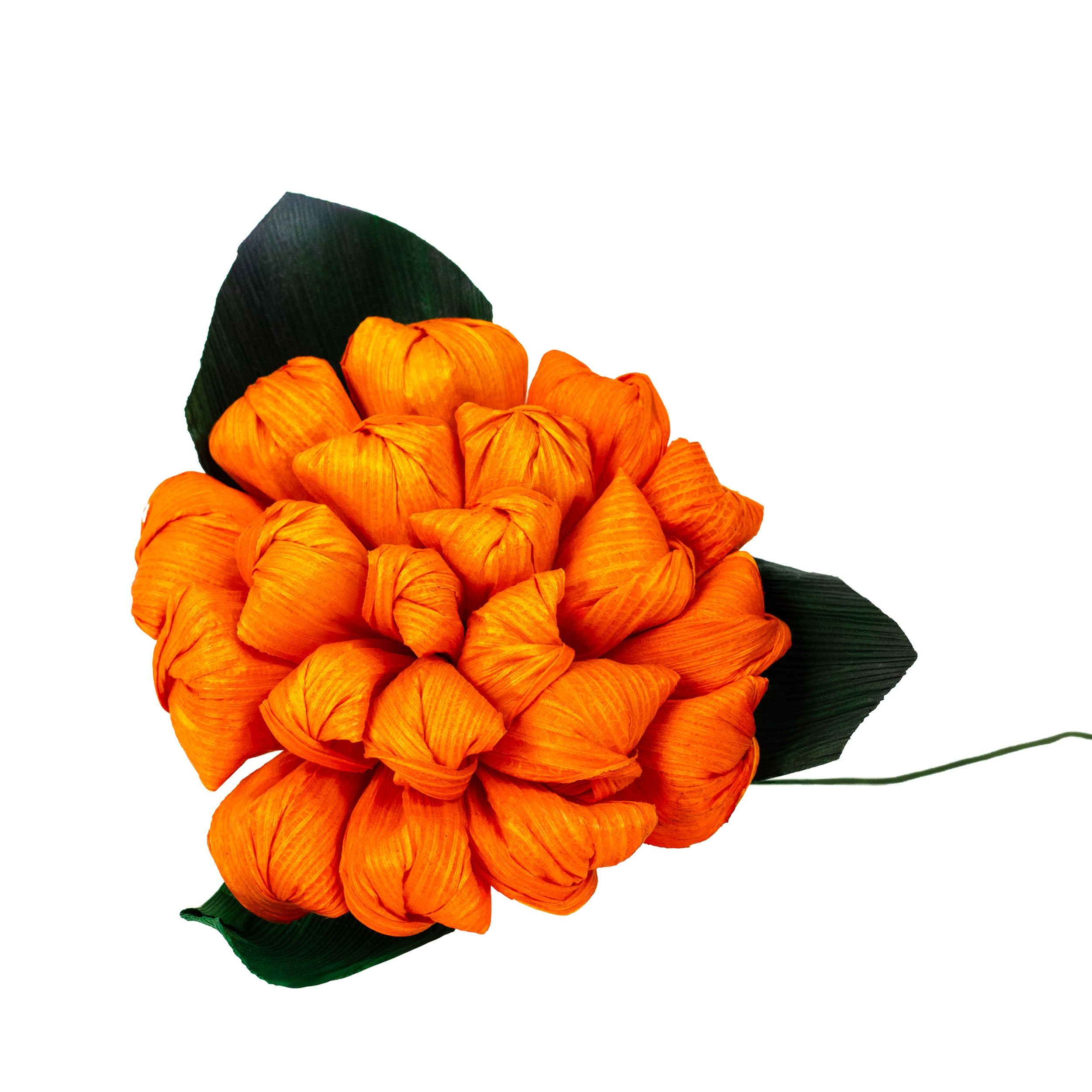 Totomoxtle Cornhusk Button Flower