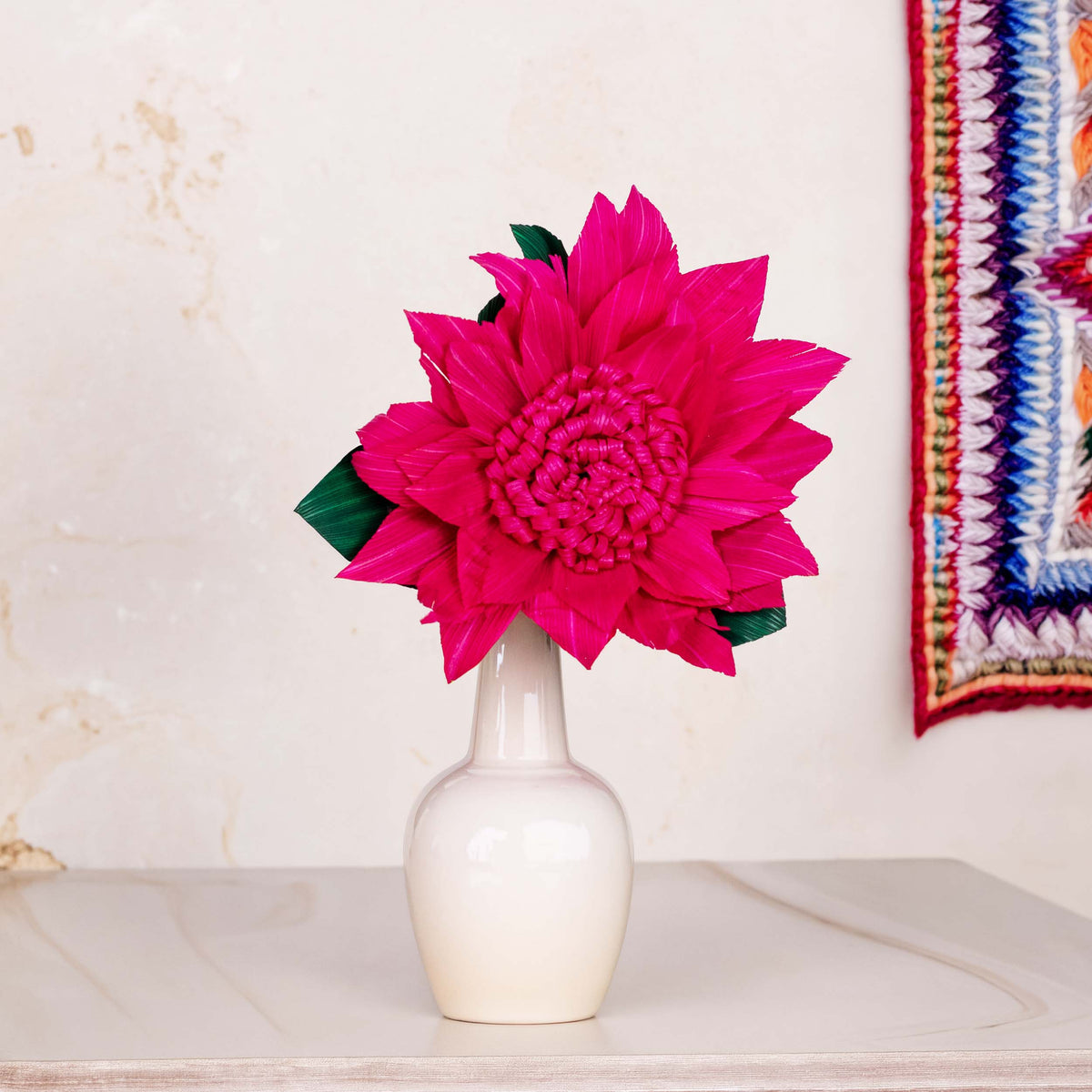 Totomoxtle Cornhusk Colorful Flower