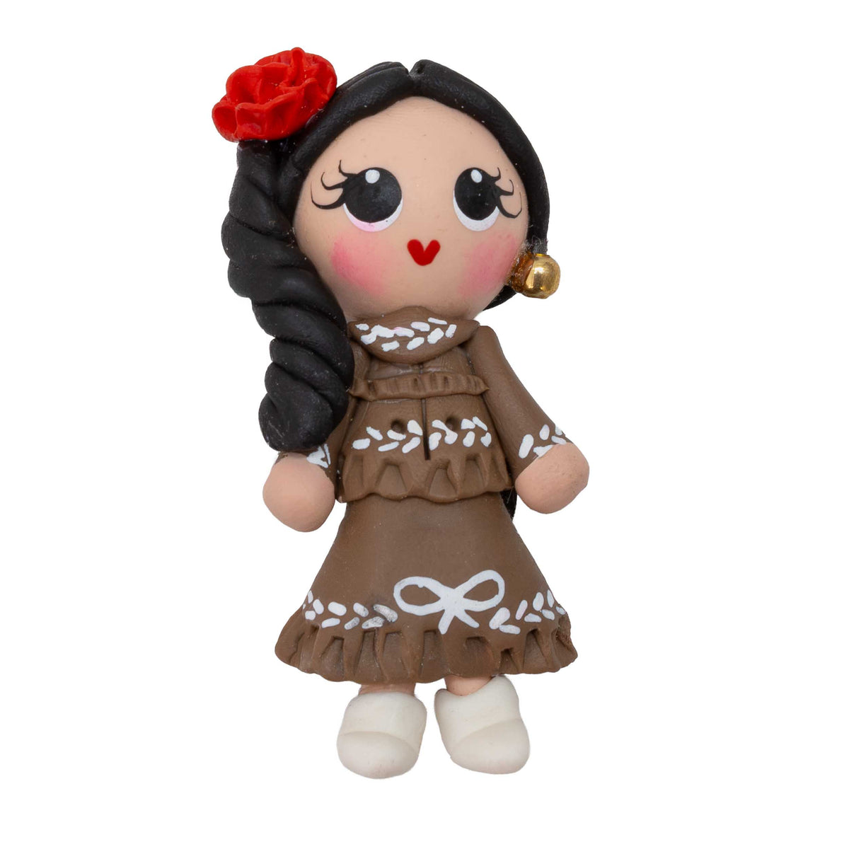 Cold Porcelain Clay Traditional Dresses Magnet