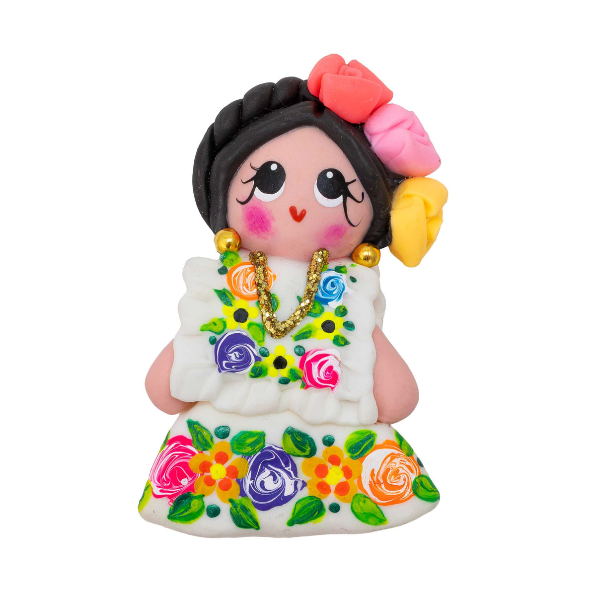 Cold Porcelain Clay Traditional Dresses Magnet