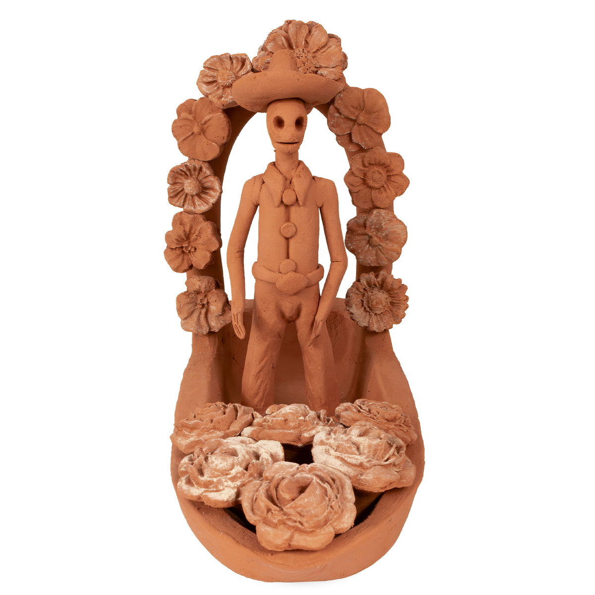 Catrina Clay Trajineras Sculptures
