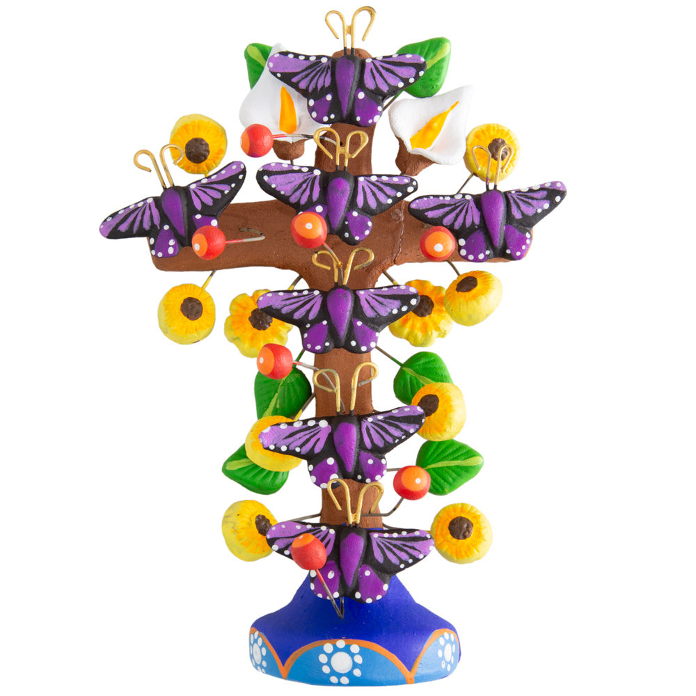 Tree of Life Clay Wall Cross