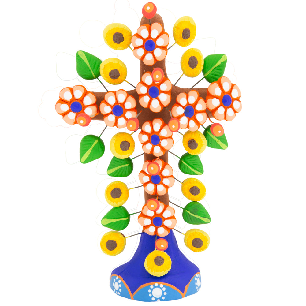 Tree of Life Clay Wall Cross